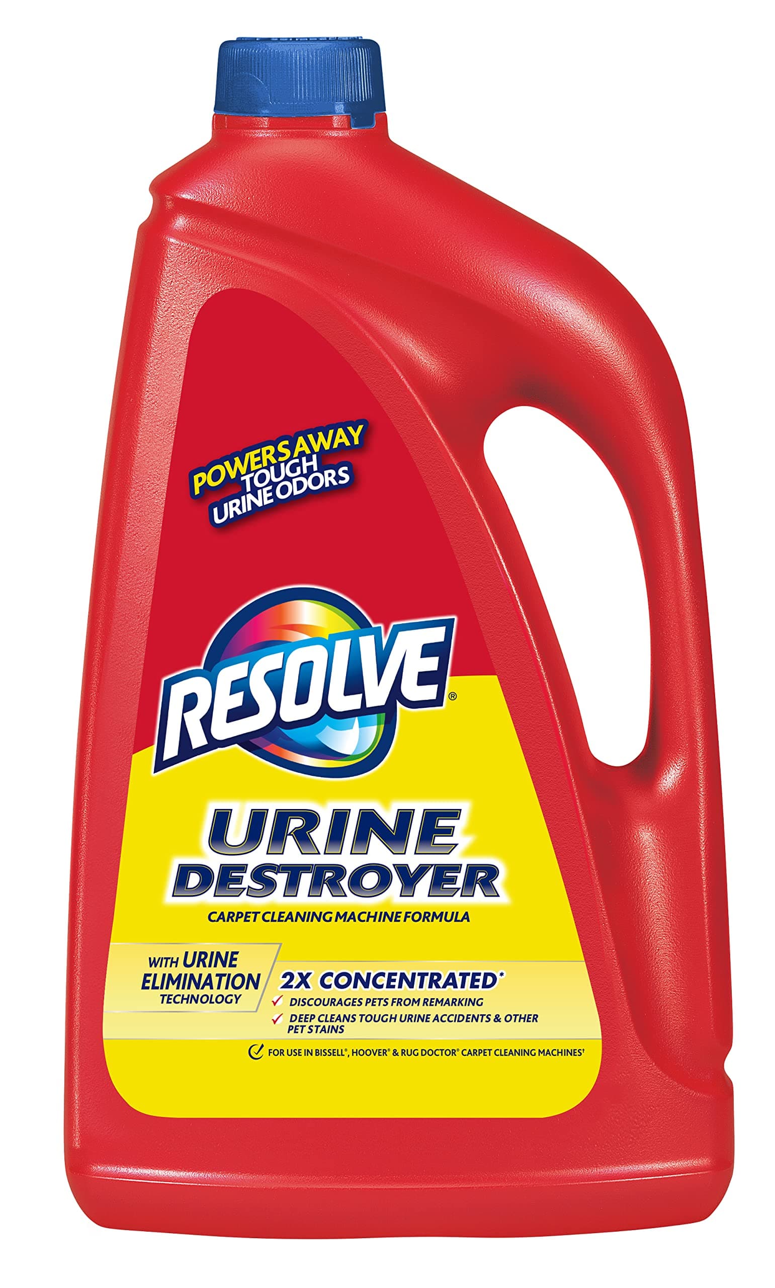 Urine Destroyer Steam Carpet Cleaner Solution – 2X Concentrated Formula Urine Eliminator for Pet Stains & Odors, Safe for Bissell, Hoover & Rug Doctor, 60 fl oz