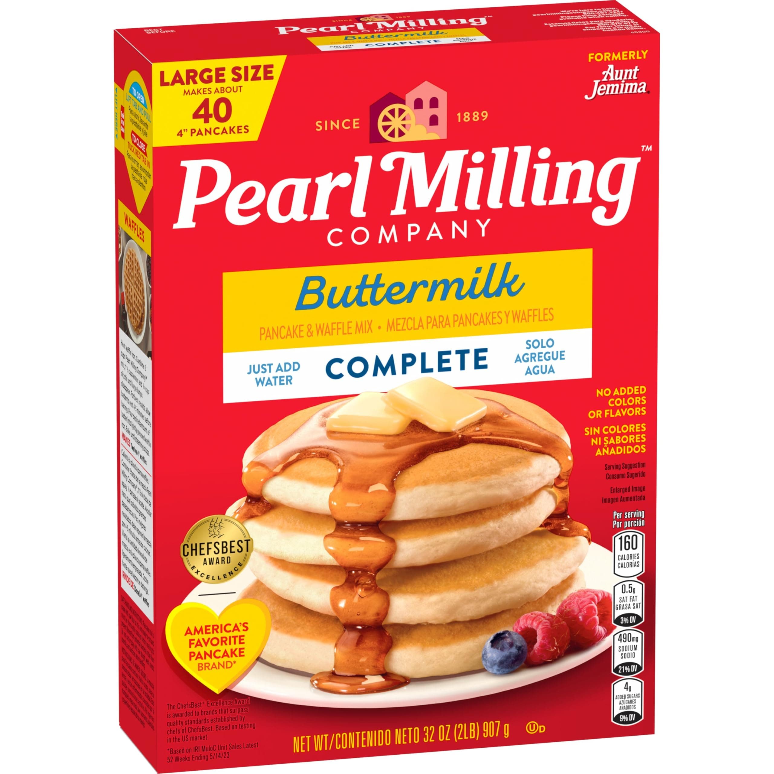 Pearl Milling Company (ex. Aunt Jemima) Buttermilk Complete Mix, 2lb