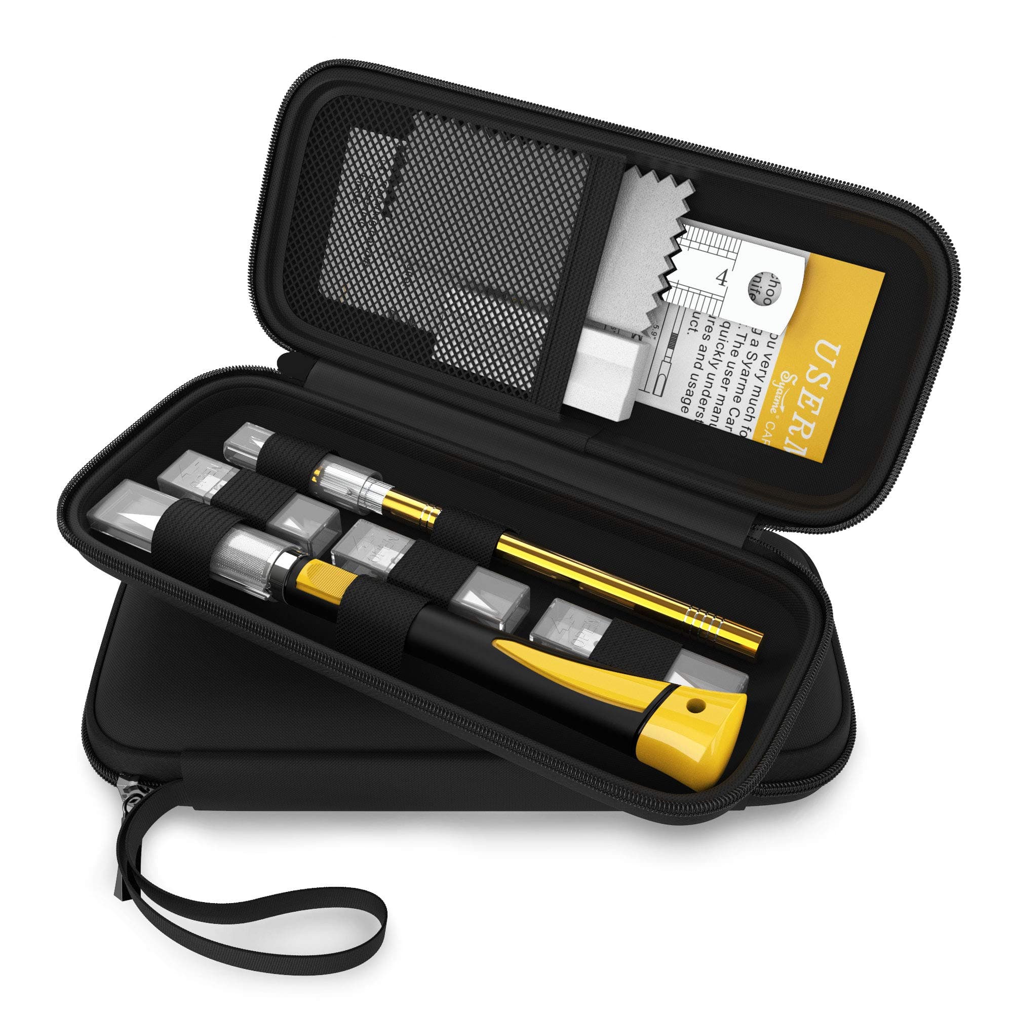 Craft Knife Set, 2 Pcs Precision Knife with 20 Pcs Sharp Blades and Storage Box, Professional Hobby Utility Knife Perfect for Carving, Modeling, Arts and Crafts Carving 26 Pcs