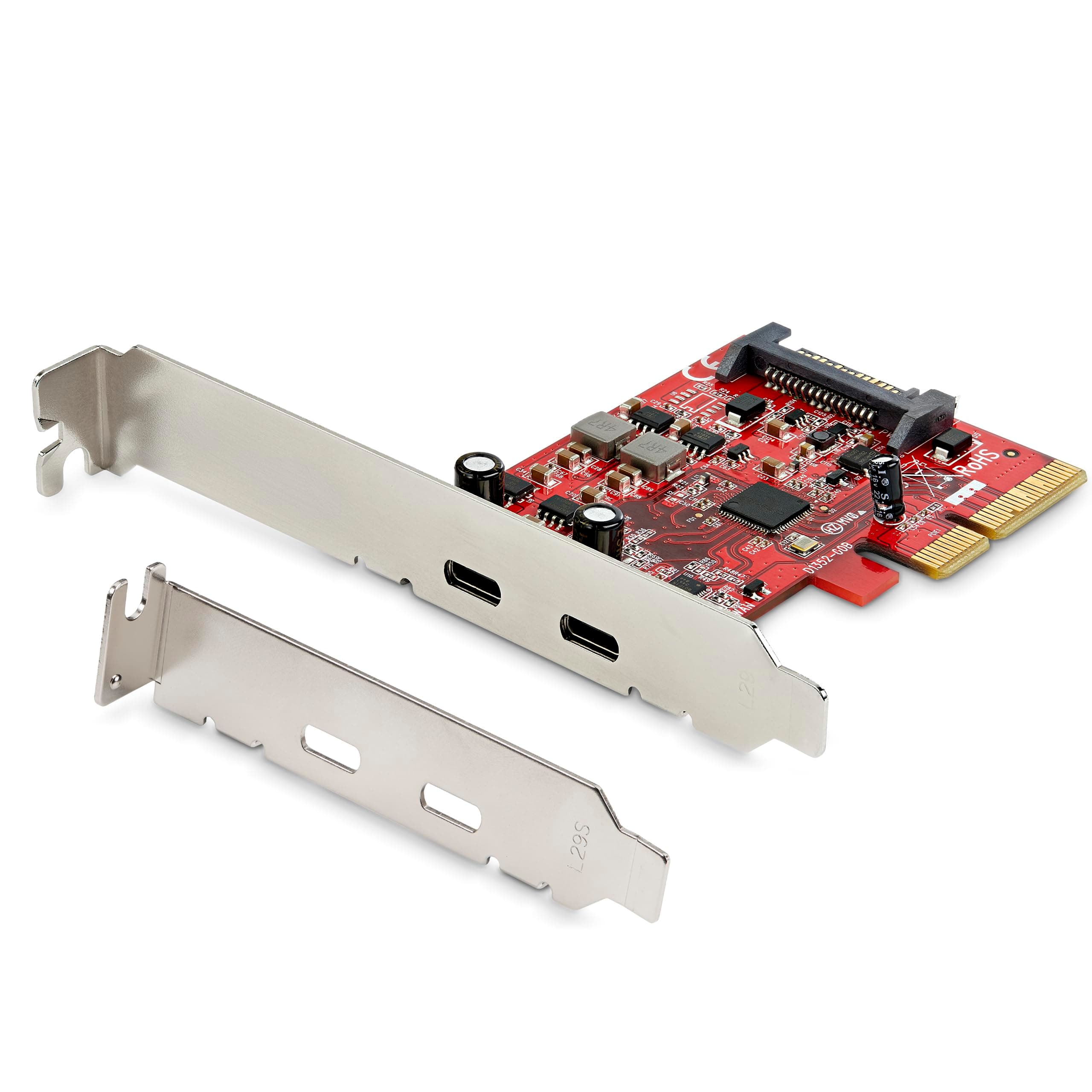 StarTech.com 2-Port USB 3.2 Gen 2x1 (10Gbps) PCIe Card - USB-C SuperSpeed PCI Express 3.0 x4 Host Controller Card - USB Type-C PCIe Add-On Adapter Card - USB C Expansion Card (PEXUSB312C3)