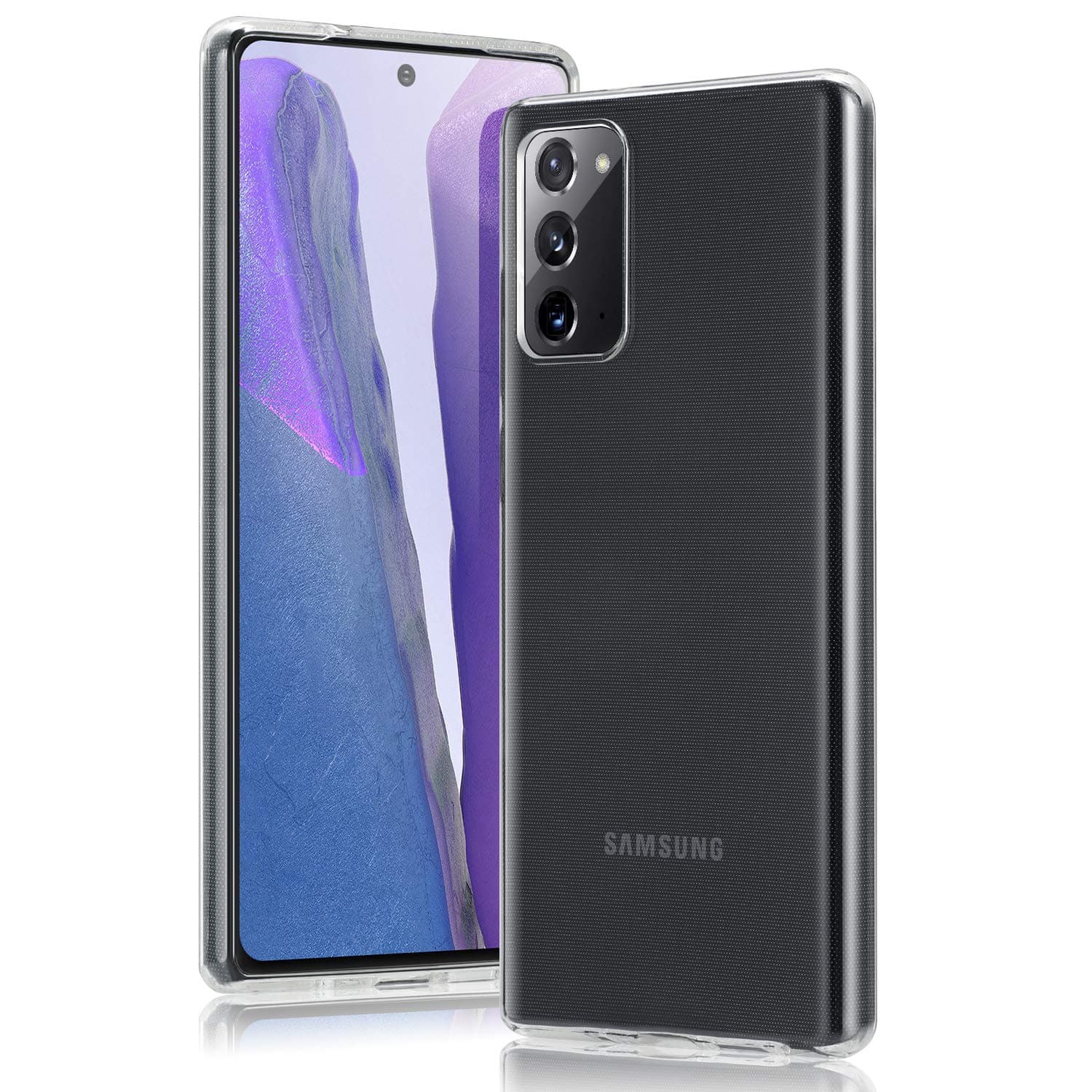 Wonantorna Compatible with Samsung Galaxy Note20/Note20 5G Case, [Anti-Yellow] Ultra Slim Crystal Clear Shockproof Silicone TPU Protective Cover Compatible with Samsung Galaxy Note 20 5G -Transparent