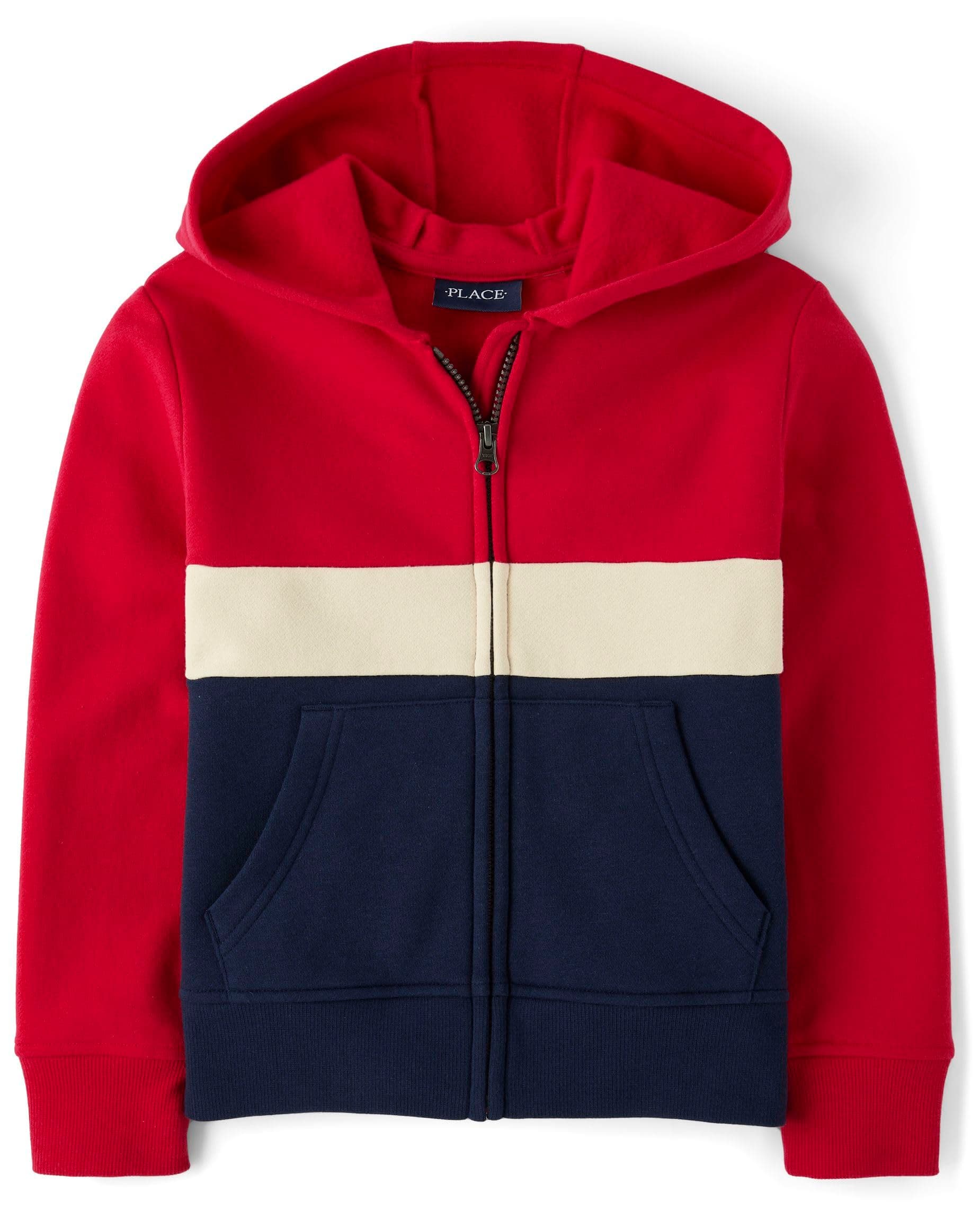 Active Long Sleeve Hooded Full Zip Front Sweatshirt