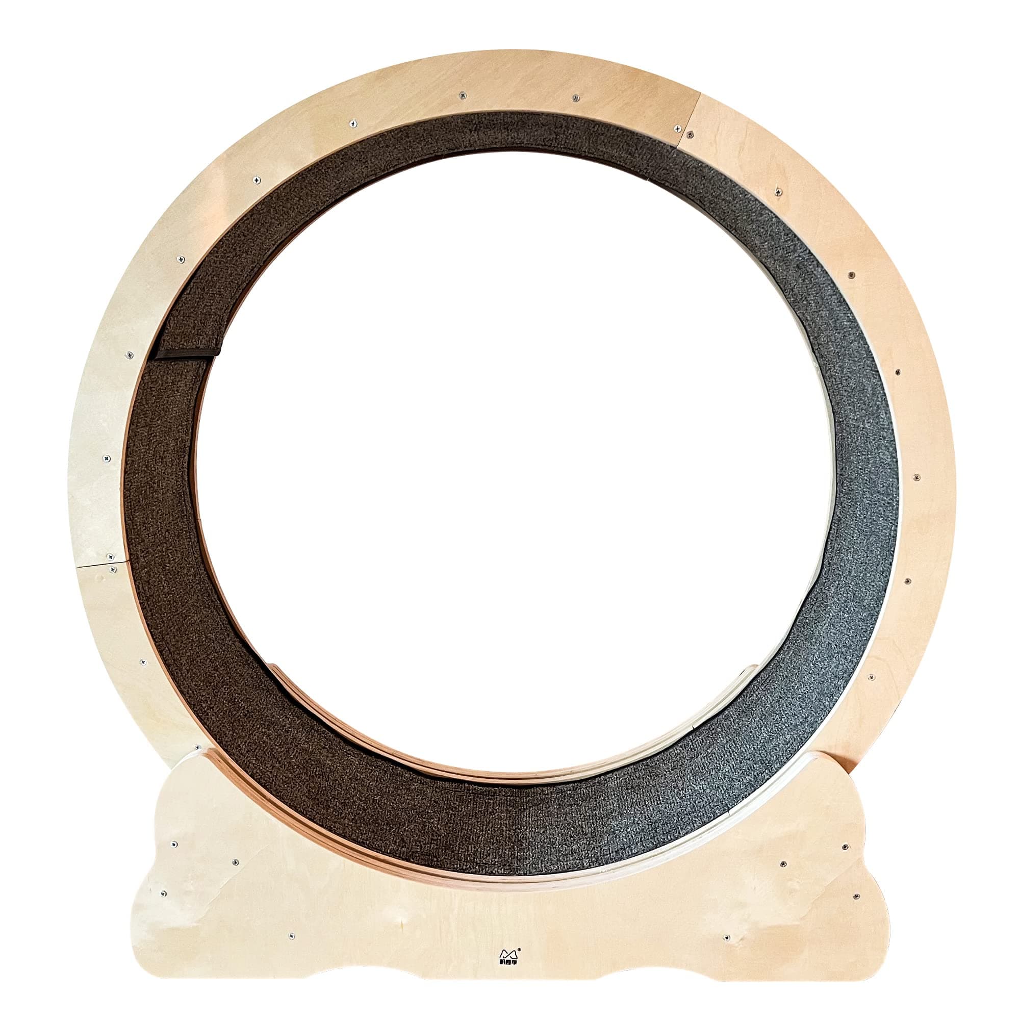 Cat Wheel – Large 43.3’’ Wheel Diameter - Safety Lock – Durable & Easy to Install – Cat Exercise Wheel –Cat Wheel Exerciser for Indoor Cats – TPE Silent Roller – Easy to Clean– Wood (Wood)