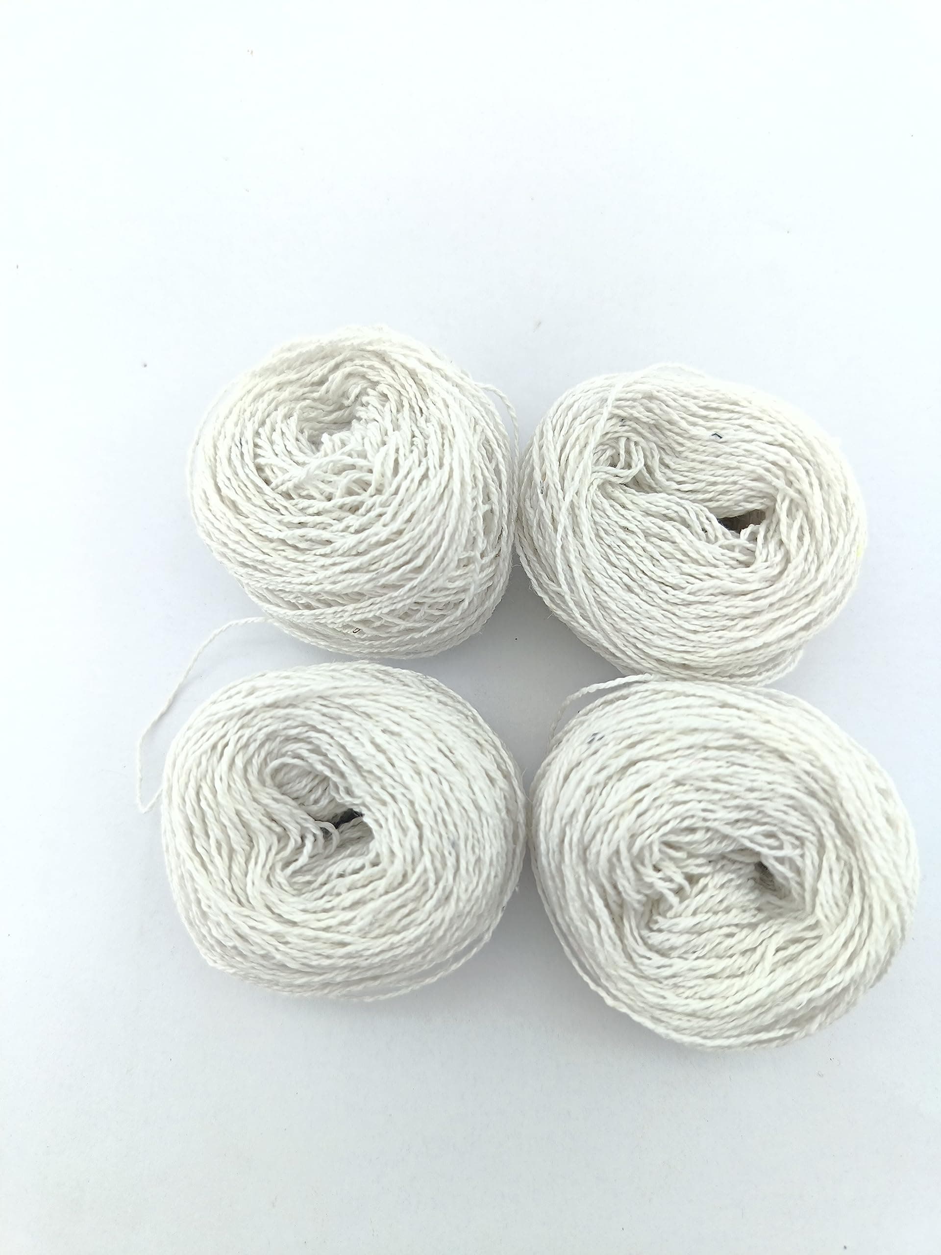 Cotton Very Thin White Thread for Craft Pooja Kite (60 Meter Each Pack)-Pack of 4