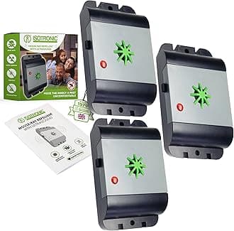 ISOTRONIC Mouse Repellent/Rat Repellent with Ultrasound, Test Winner Electronic Pest Repeller for Home, Basement, Garden, Mice and Rats Repel Without Chemicals and Mouse Trap, 3 pieces