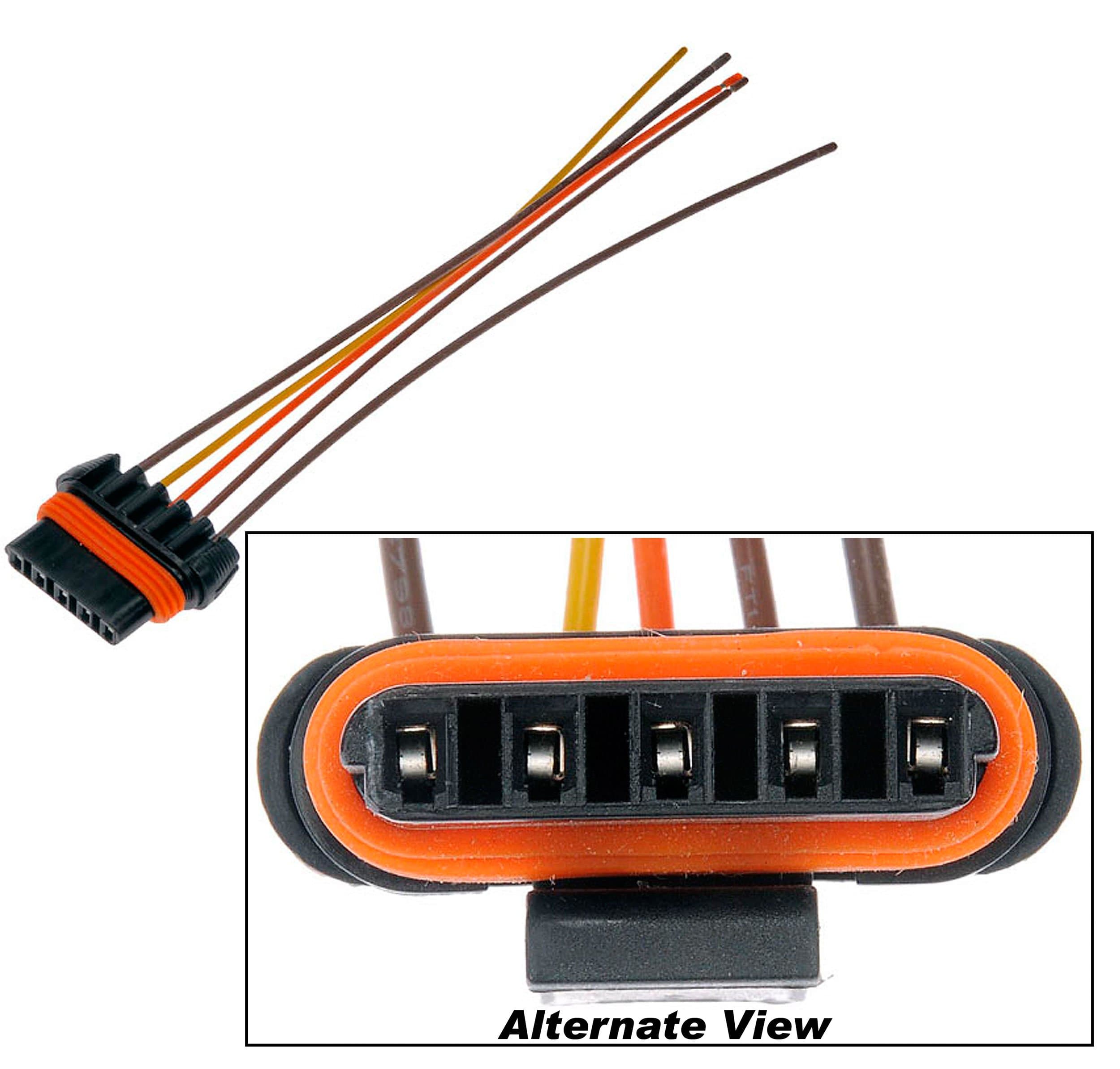 APDTY 015290 UVC Upper Valve Cover Outer Glow Plug Wiring Harness Pigtail Connector 7.3L (Sold Individually; The Vehicle Has A Total of 4; 2 Per Valve Cover; Replaces F4TZ 9D930-K, F4TZ9D930K)