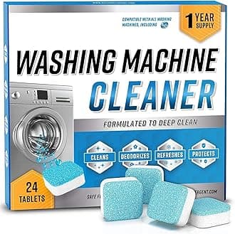 Washing Machine Cleaner Tablet Descaling Powder Tablets, washing machine deep cleaner, Deep Cleaner Tablet All Company’s Front nd Top Load Machine (24 pcs)