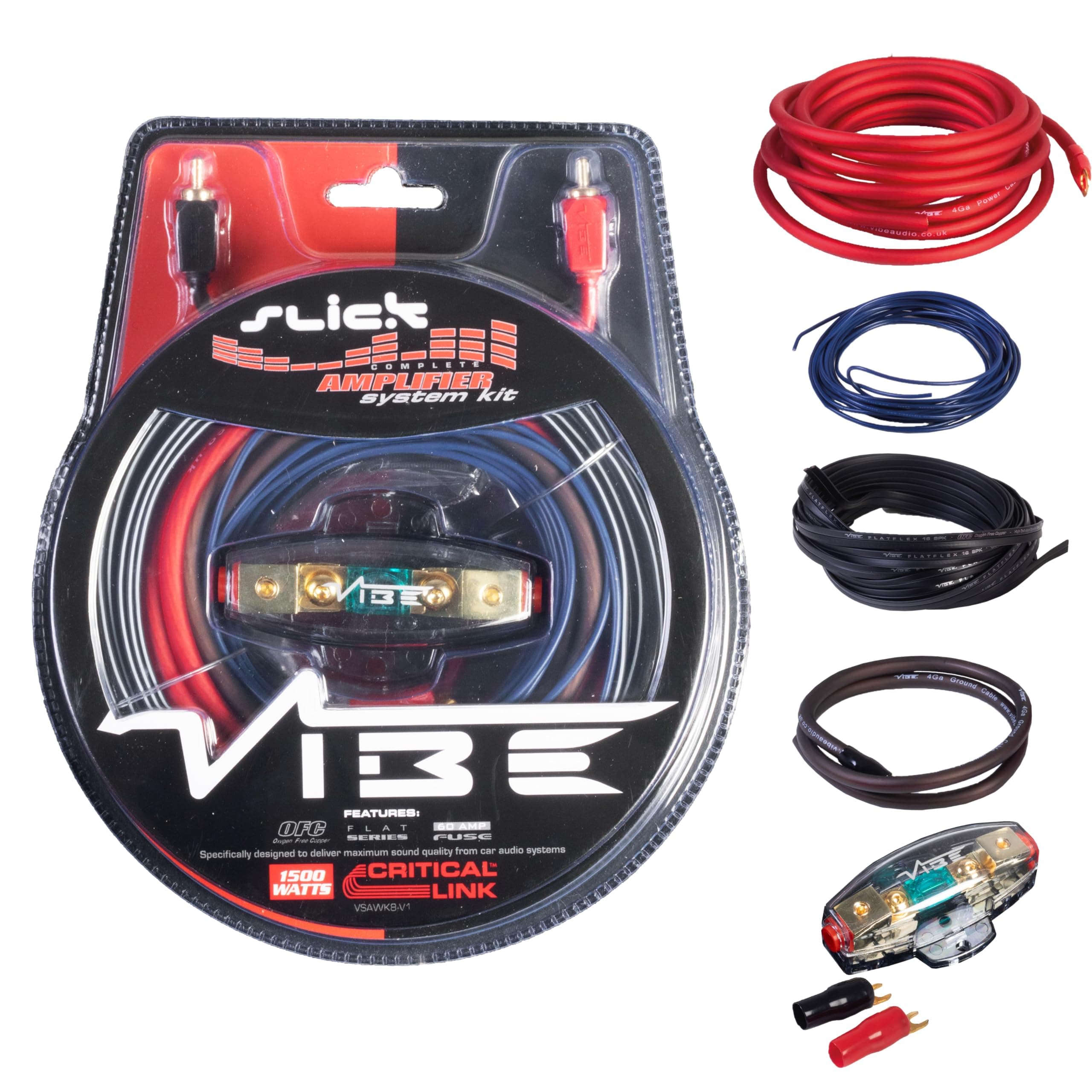 VIBE Audio Slick 1500 W System Car Wiring Kit