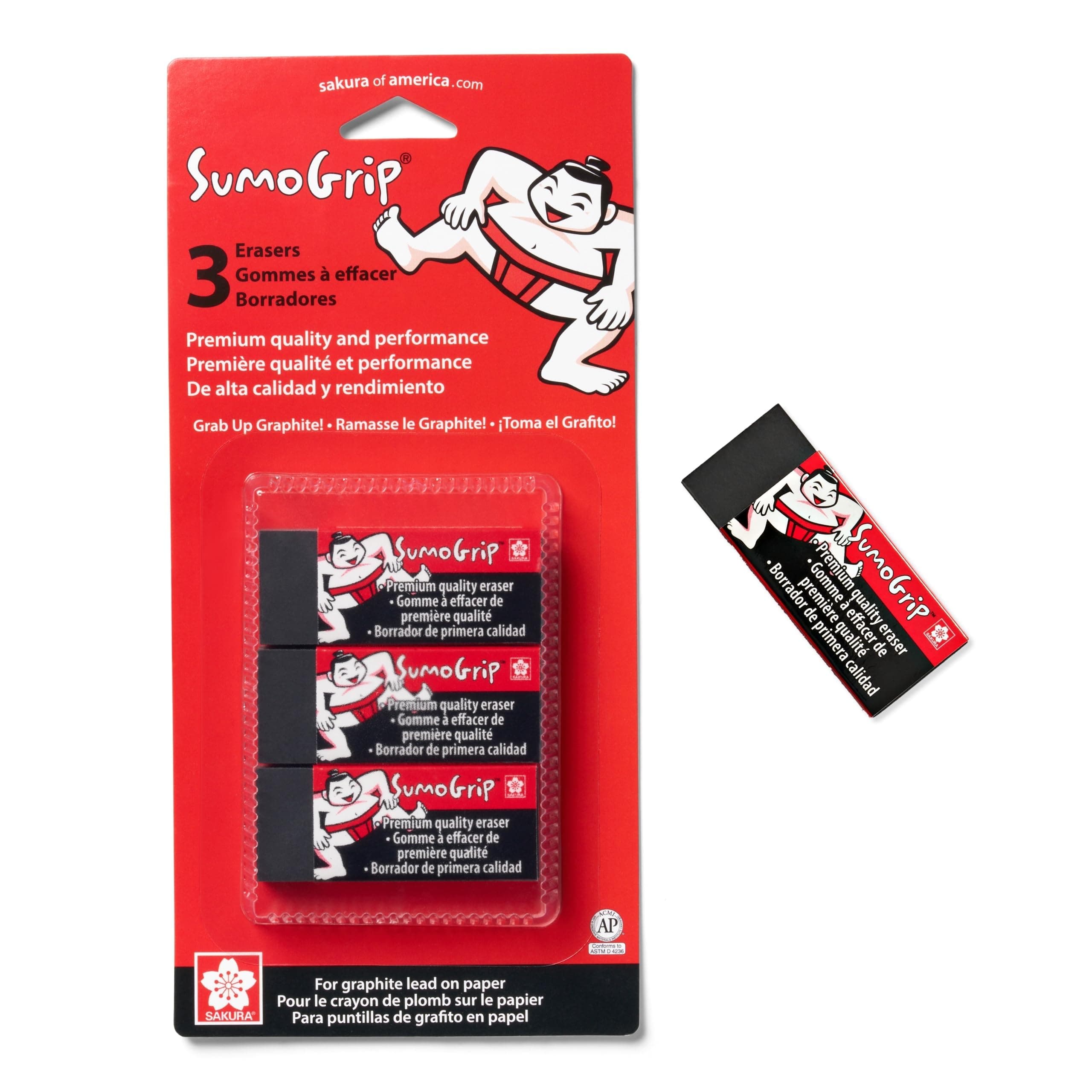 50258 Sumogrip Premium Block Eraser