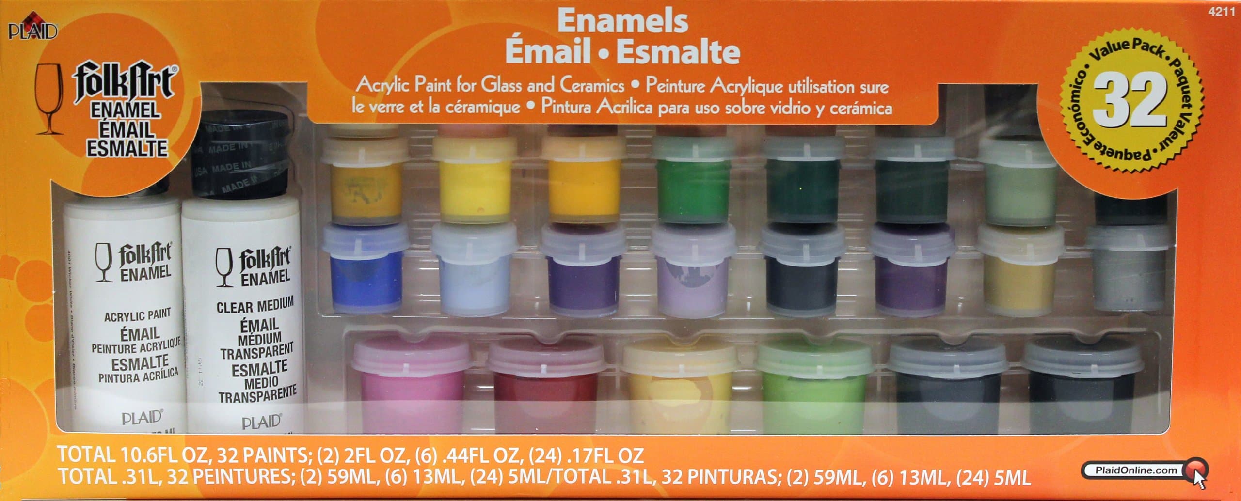 FolkArt One Stroke Paint Value Pack, 4211 Enamels