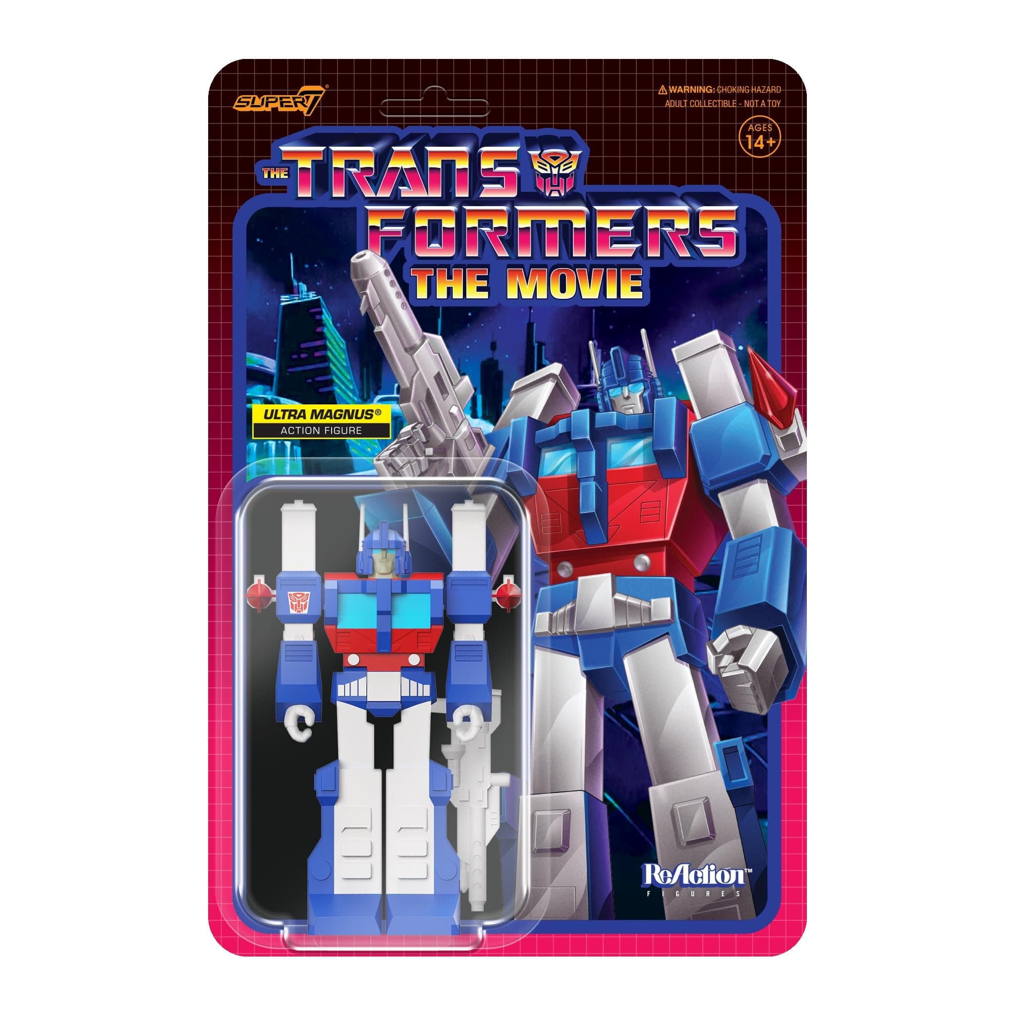 Super7 Transformers Ultra Magnus - 4" Transformers Action Figure with Accessory Classic Cartoon Collectibles and Retro Toys