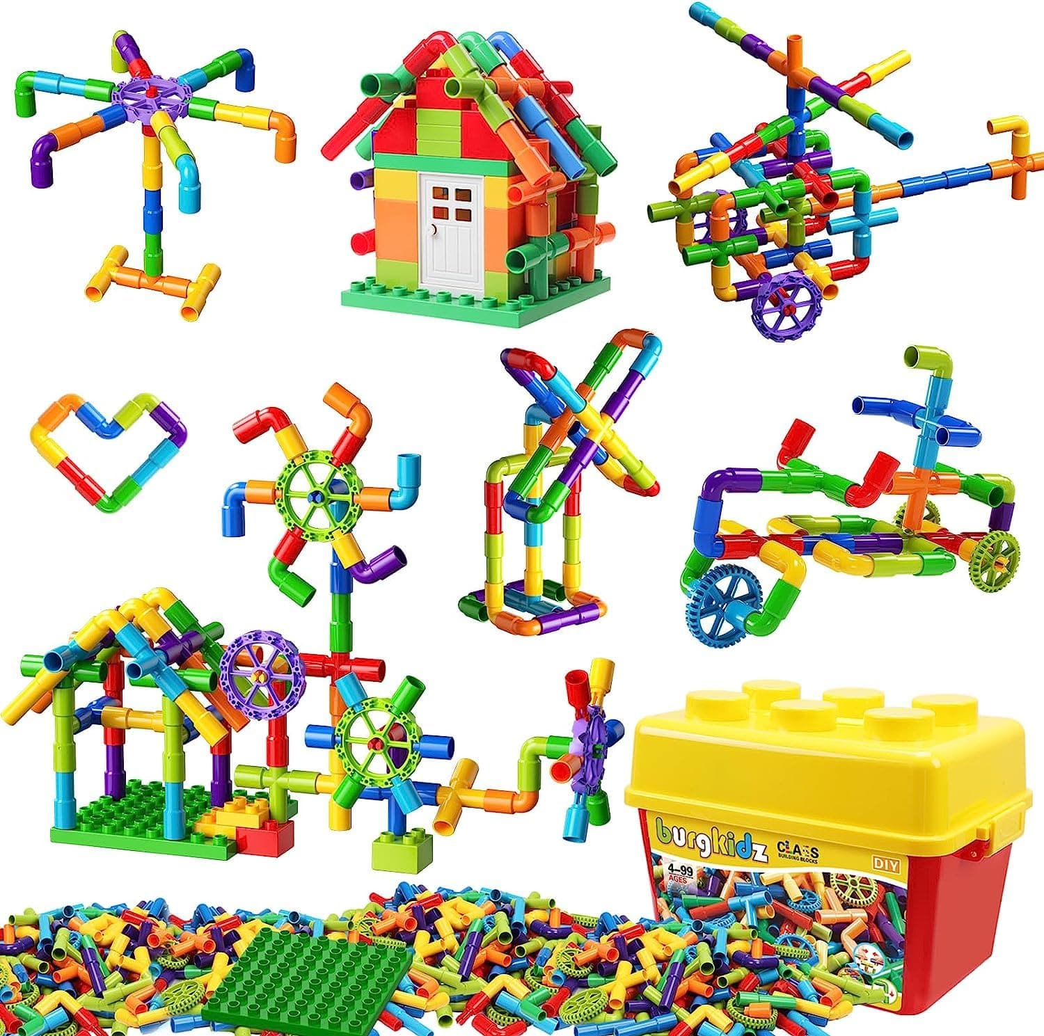 188 pcs pipe building toys