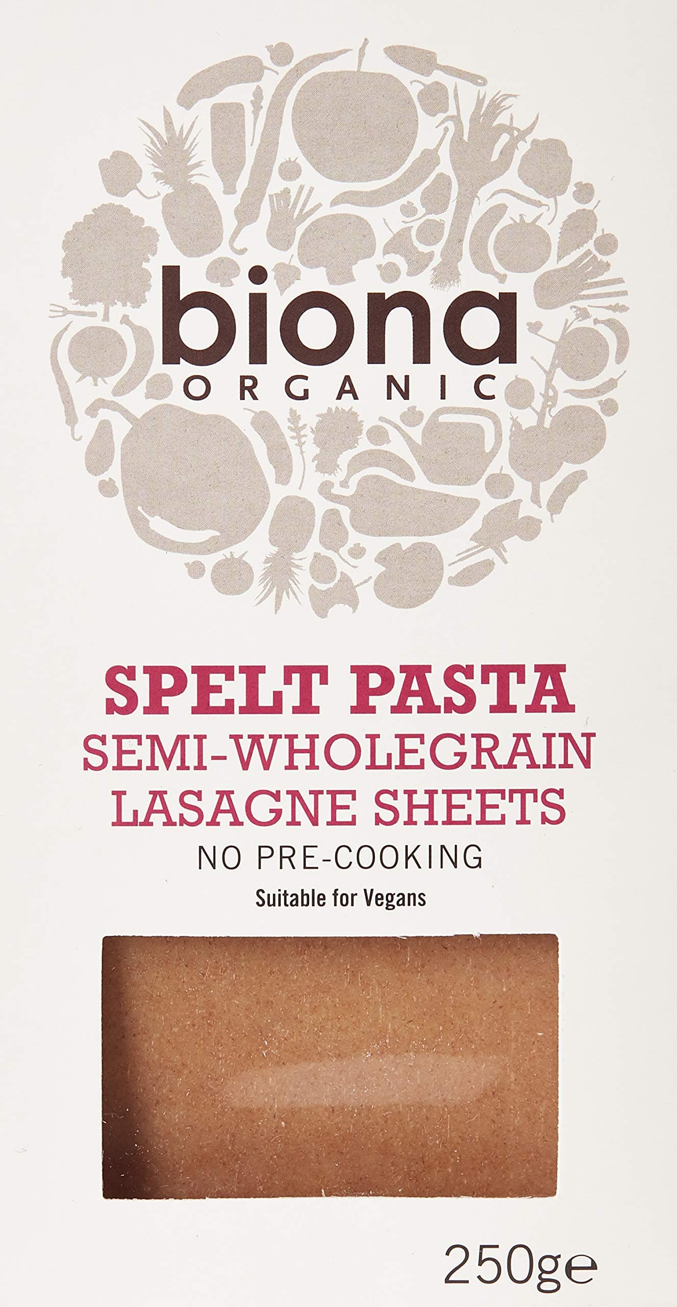 Organic Spelt Lasagne, 250 GR