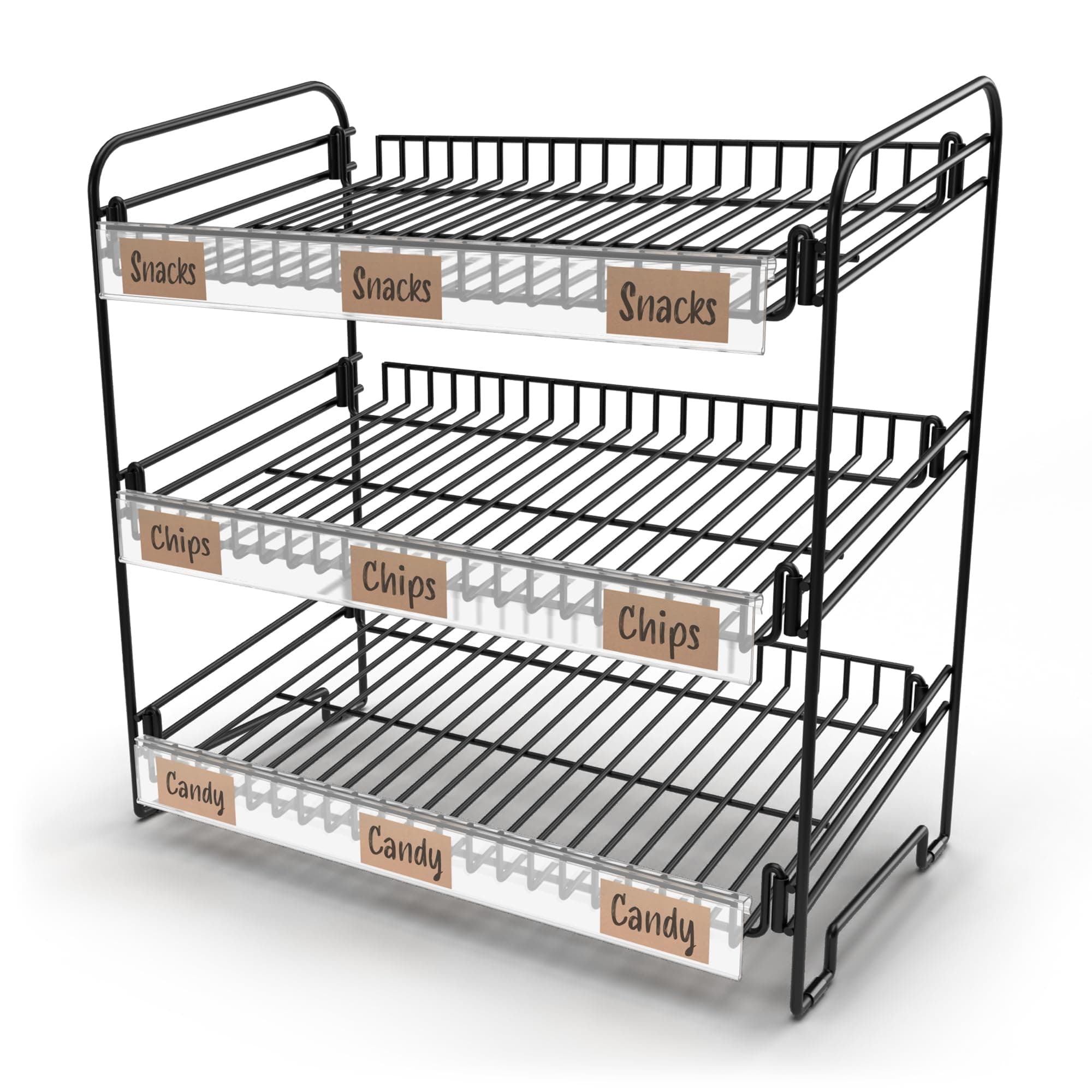 5 Tier Large Foldable Wire Display for Candy, Snacks, Chips and Canned Food