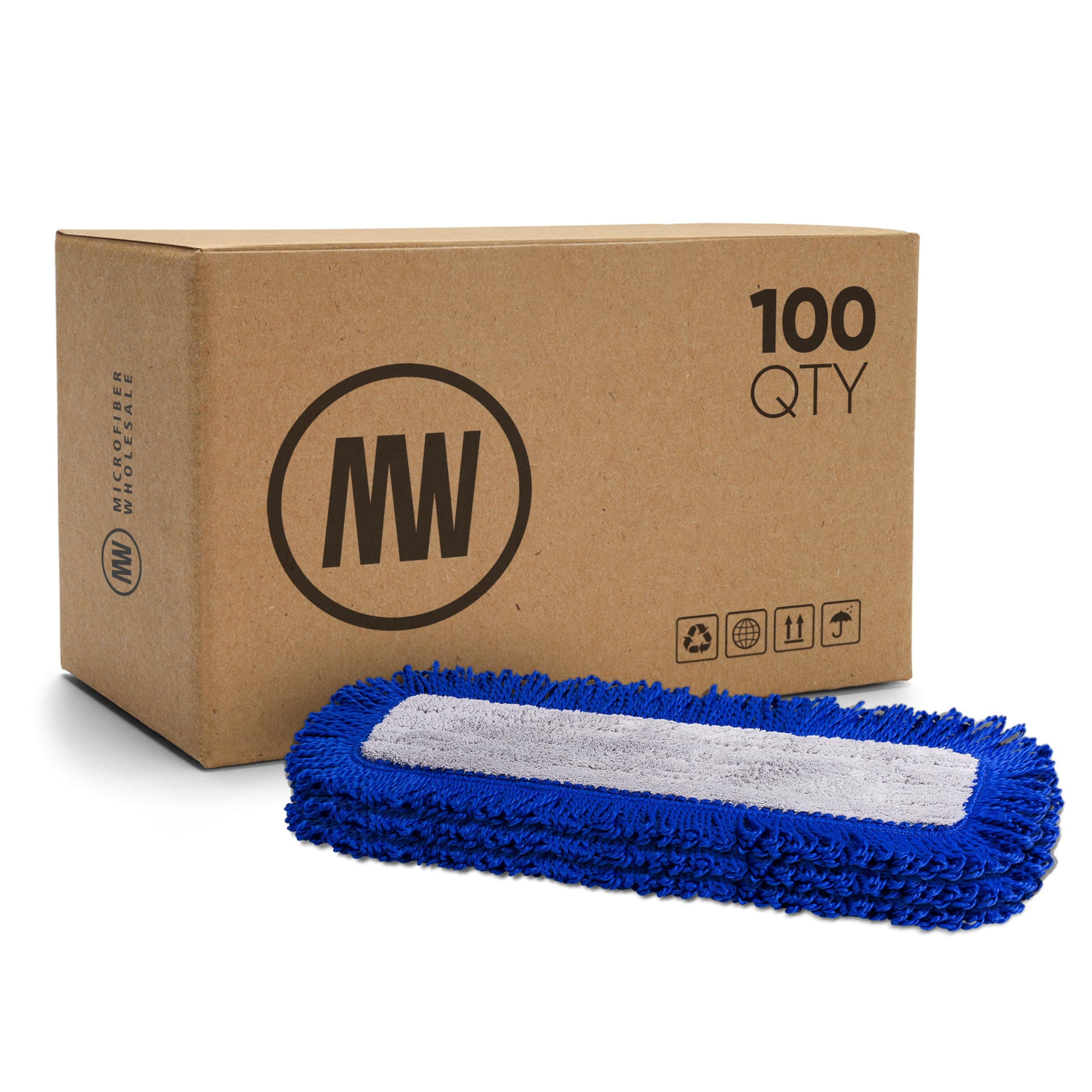 18" Mojave Microfiber Dust Mop Pads (Pack of 2) - Replacement Head & Refill for Microfiber Mops, Reusable & Machine Washable, Use for: House, Commercial, Industrial - Microfiber Wholesale