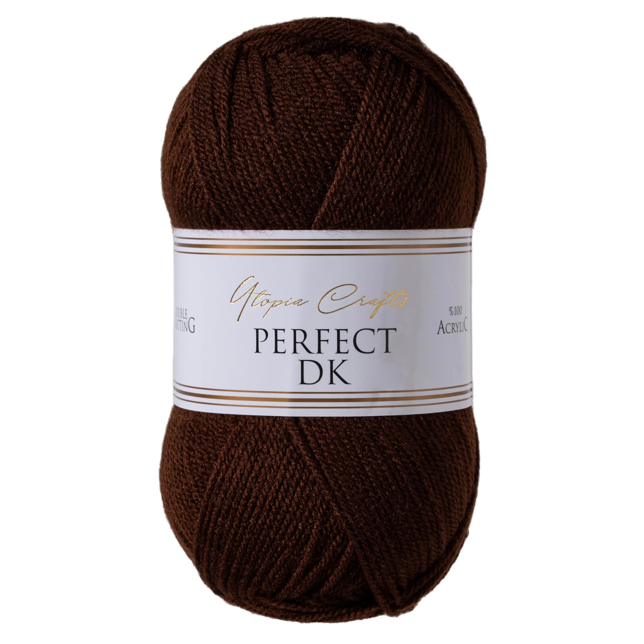 Utopia Crafts DK Double Knitting Yarn, 100g (Coffee Bean)