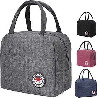 COOLBABY Small Fridge Bag, Cooler Bag Thermal Lunch Box Office, for Office Work School Travel Camping Outdoor Picnic (Grey)