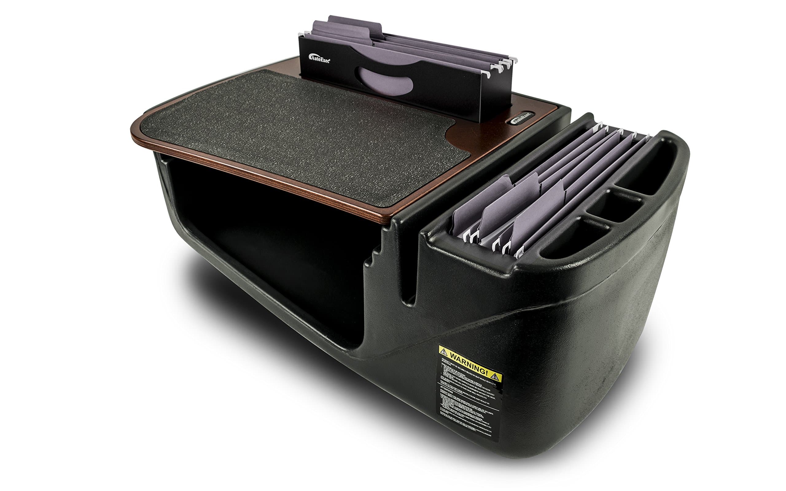 AUTOEXECAUE25050 Mahogany Efficiency FileMaster Car Desk