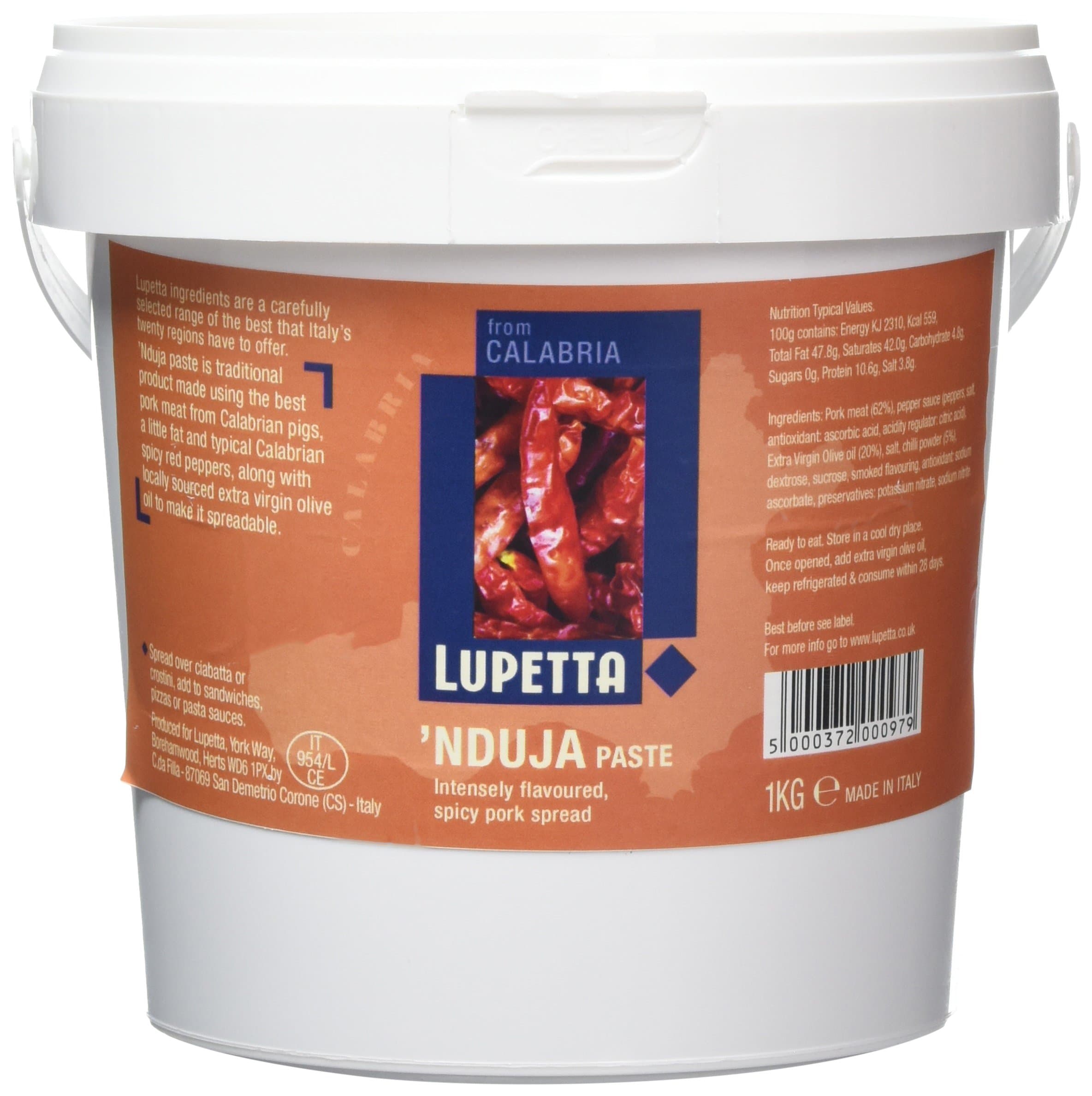 Lupetta Spicy Calabrian 'Nduja Paste, 1 kg