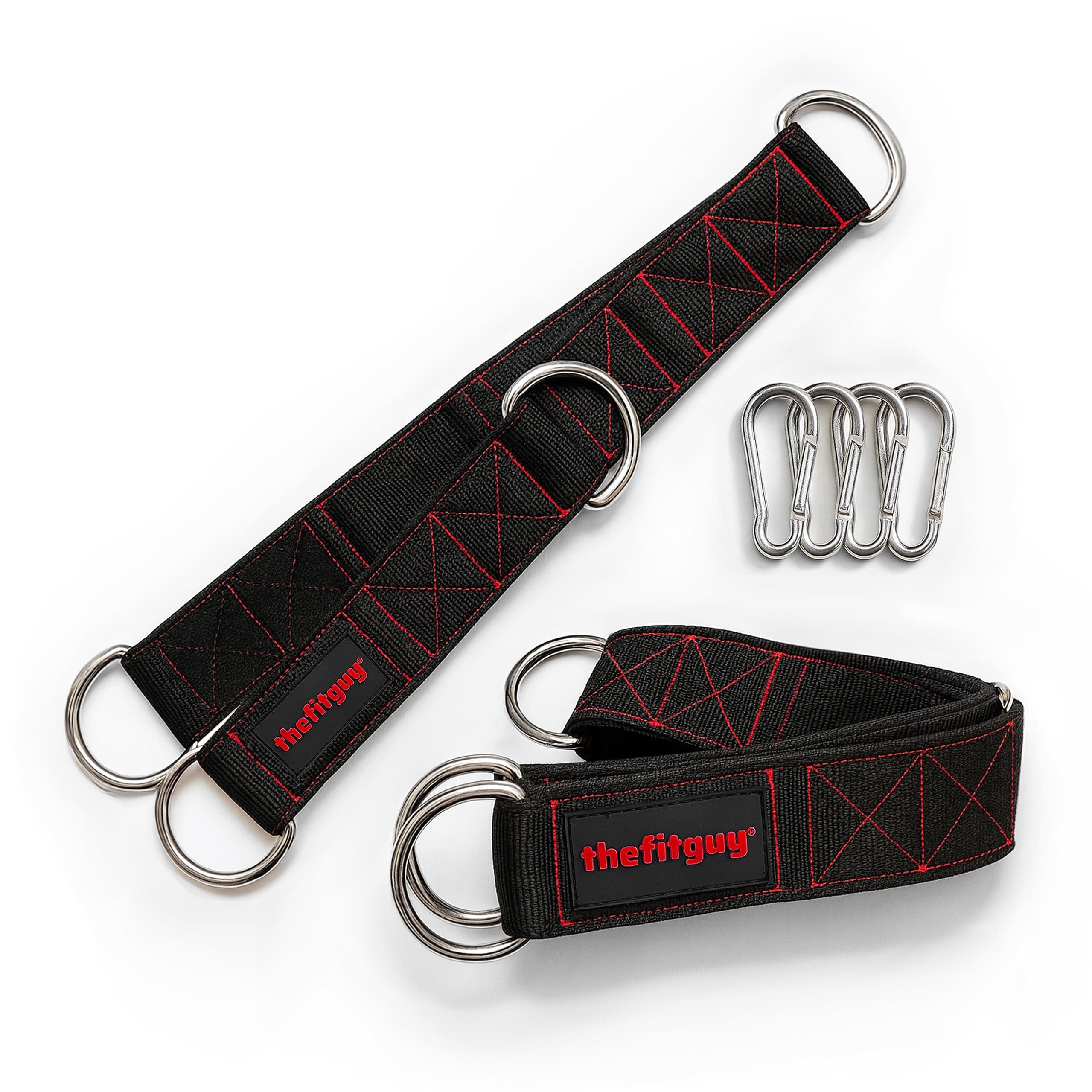 Cable Attachment Extension Straps (Pair) – Heavy-Duty Adjustable Gym Attachments for Cable & Pulley Machines, Bars & Handles – 5 Lengths, Add New Grip Variations & Exercises