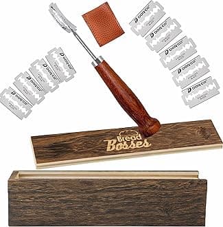 Bread Bakers Lame Slashing Tool -Dough Making Slasher Tools Baking Sourdough Bread Starter Jar Scoring Knife Razor Cutter Slashing Tool Accessories for Cutting Supplies -Great As A Gift