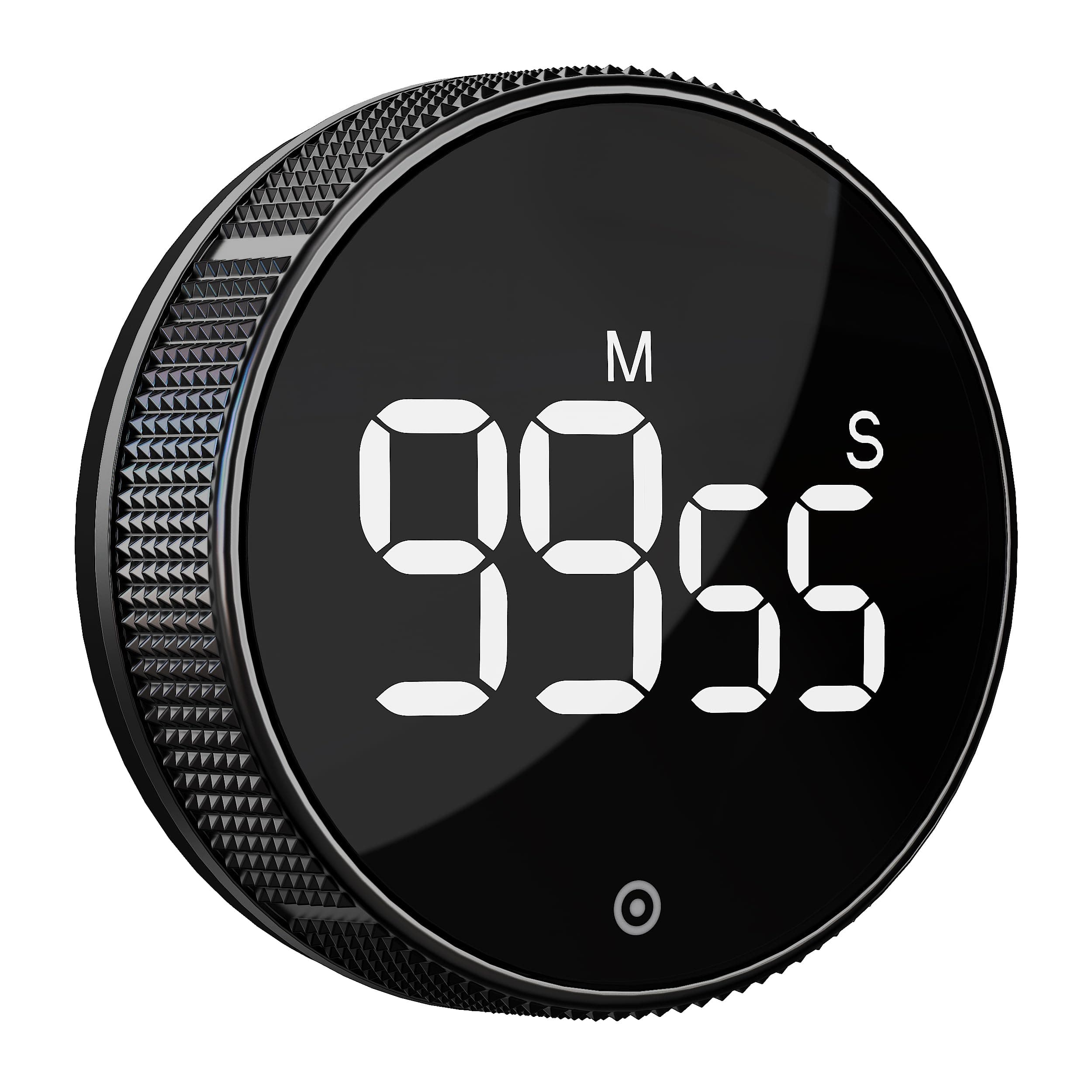 BlueSnail Kitchen Timer with LED Digital Display Smart Efficana for Home Classroom Gym Office, Volume and Brightness Adjustable Productivity Timer (Black)