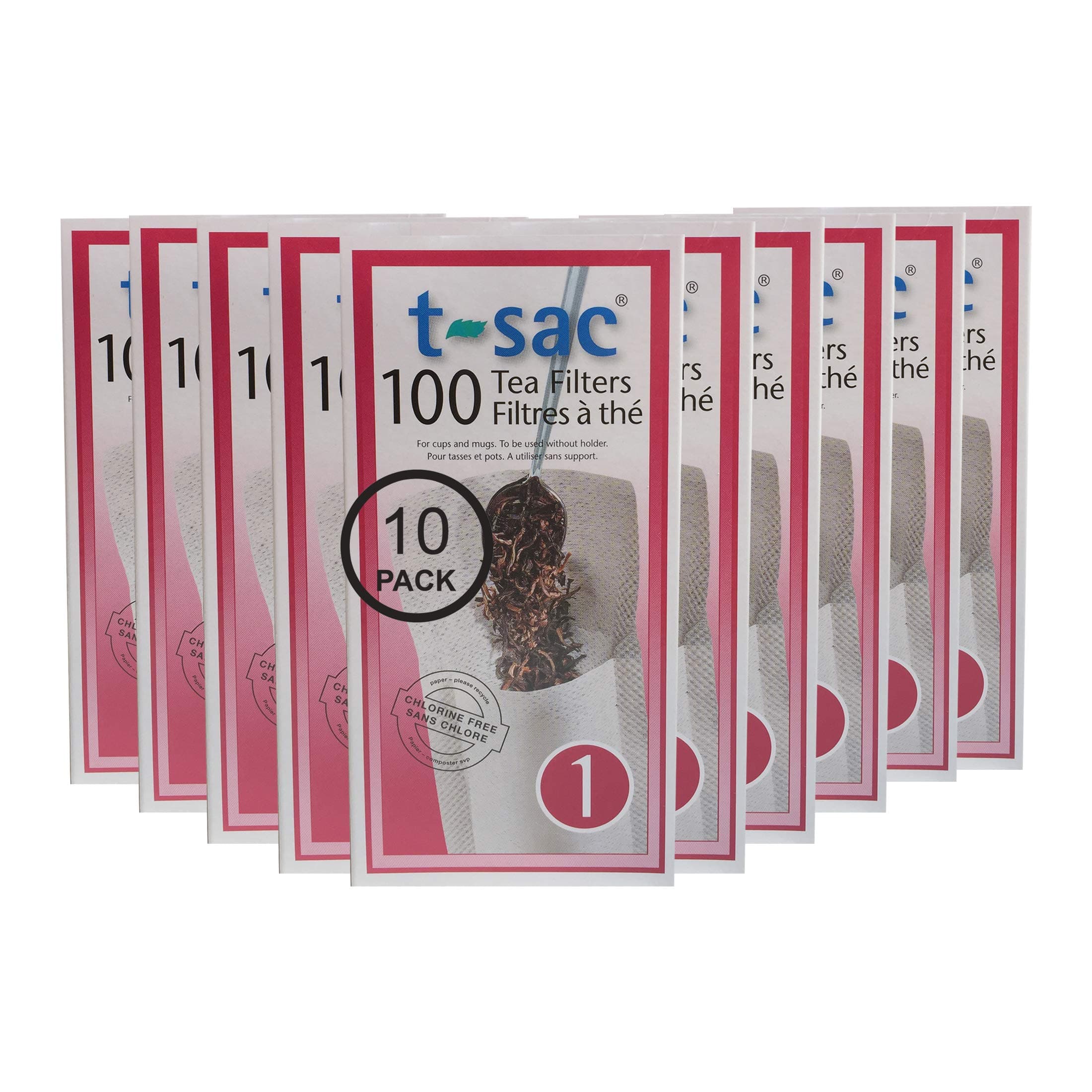 Modern Tea Filter Bags, Disposable Tea Infuser, Size 1, Set of 1000 Filters - 10 Boxes - Heat Sealable, Natural, Easy to Use Anywhere, No Cleanup – Perfect for Teas, Coffee & Herbs - from Magic Teafit