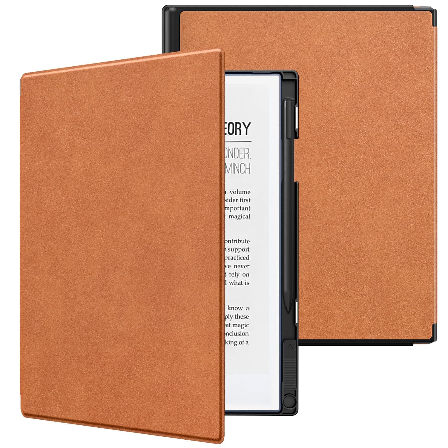 TiMOVO Case Compatible for Remarkable 2 Tablet, Slim Lightweight Stand Hard Back Shell Protective Cover with Pen Holder Compatible with Remarkable 2 Paper Tablet 10.3" 2020 Released, Brown