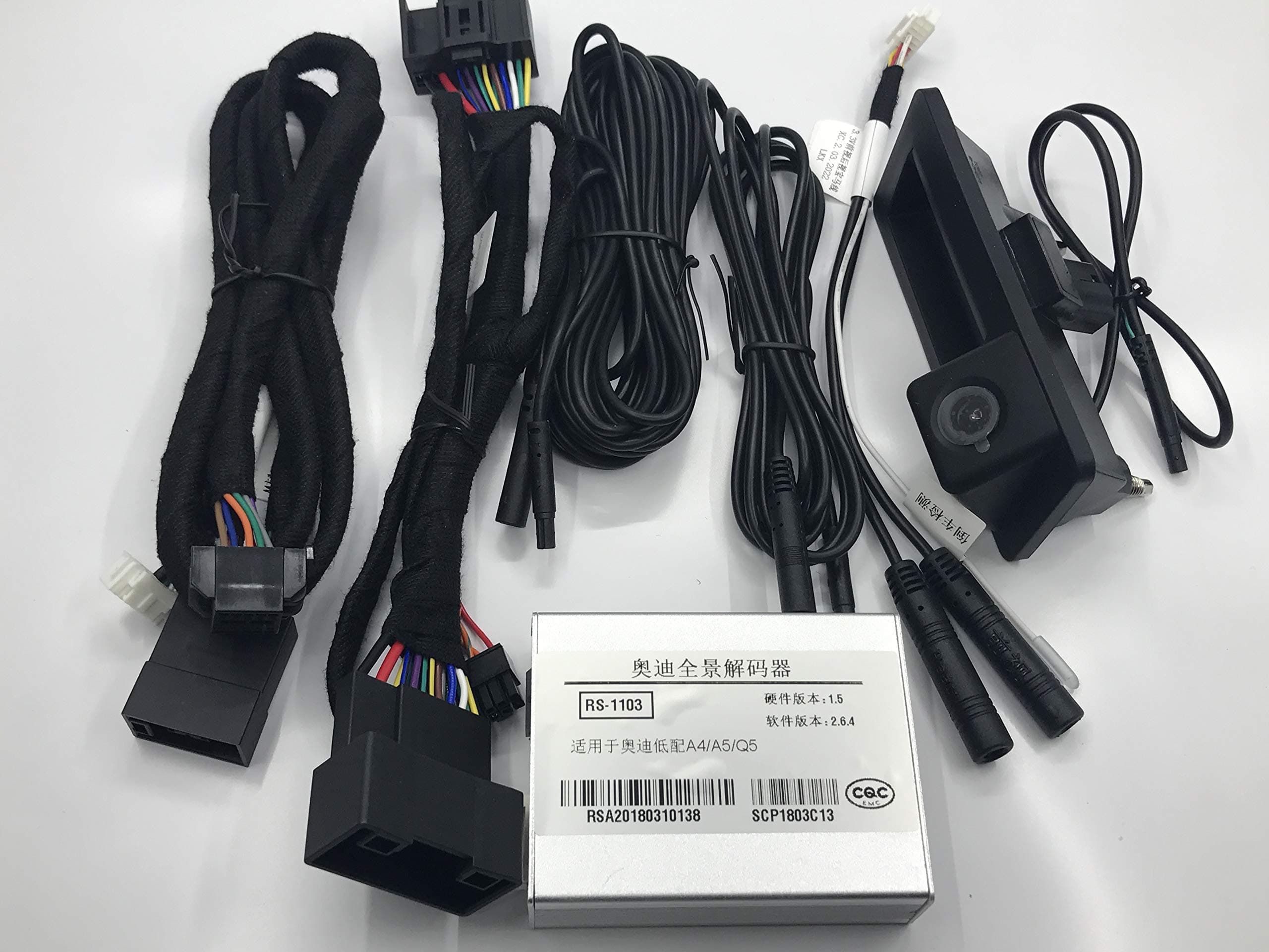 Back Up View Camera Interface OEM Retrofit Kit for Audi Non- MMI A4L A5 Q5 2015 Included Rear Camera AV Input Support Parking Radar Sensors