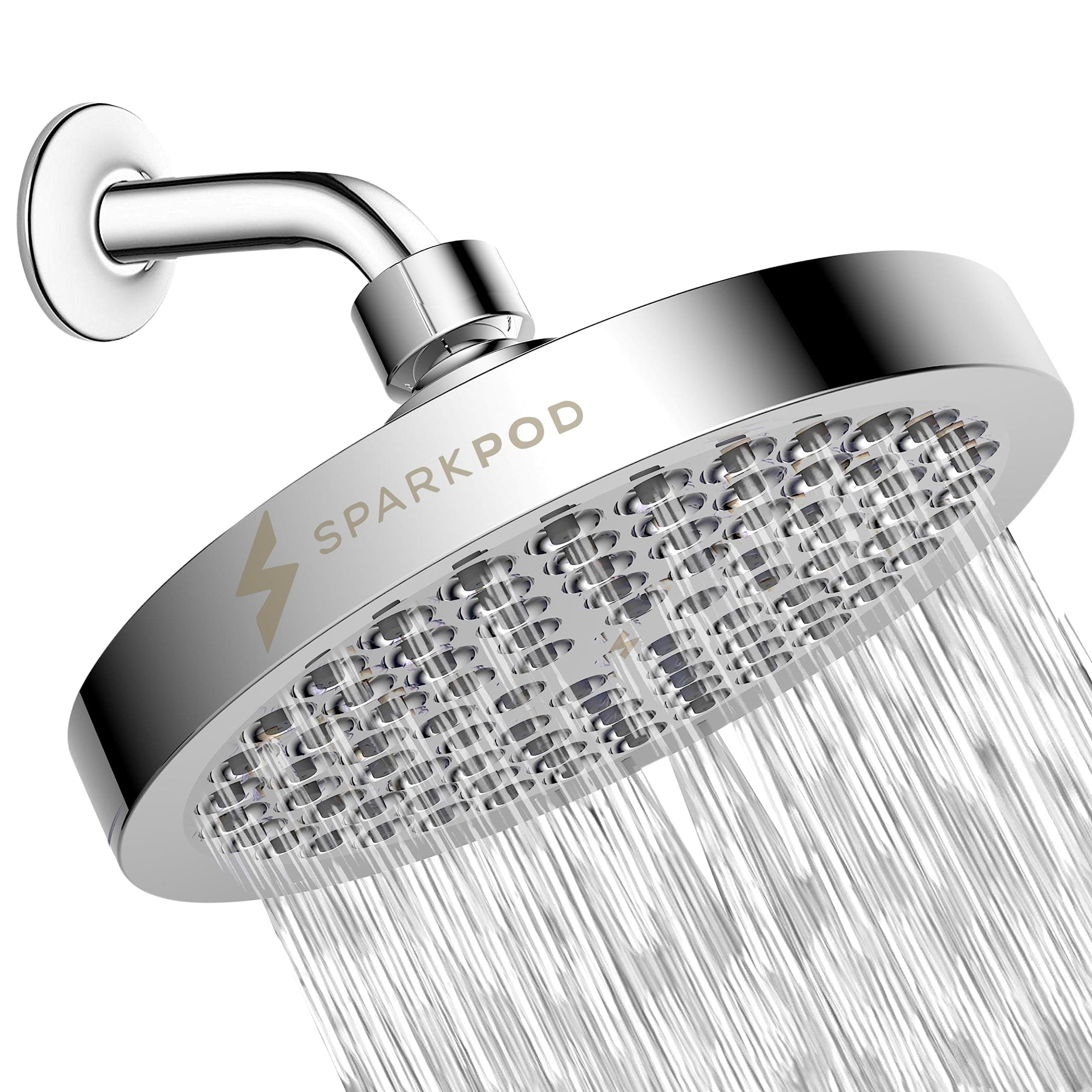 High Pressure Rain Shower Head (Modern) Chrome