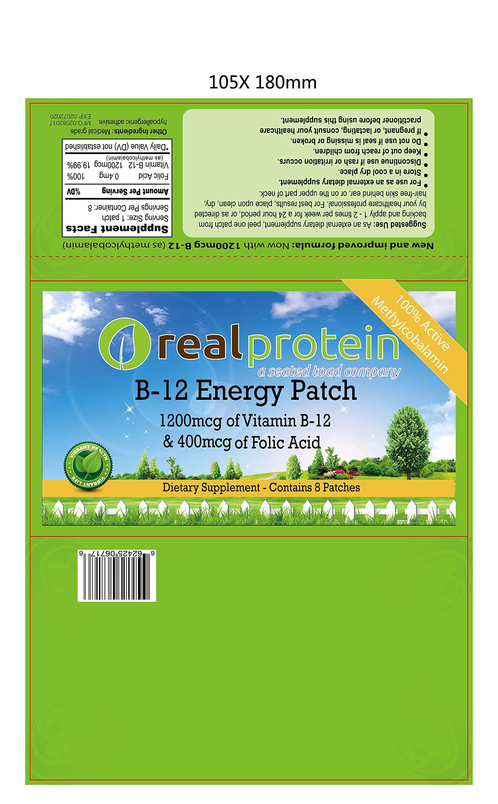 B-12 Energy Patch Boost Energy Levels