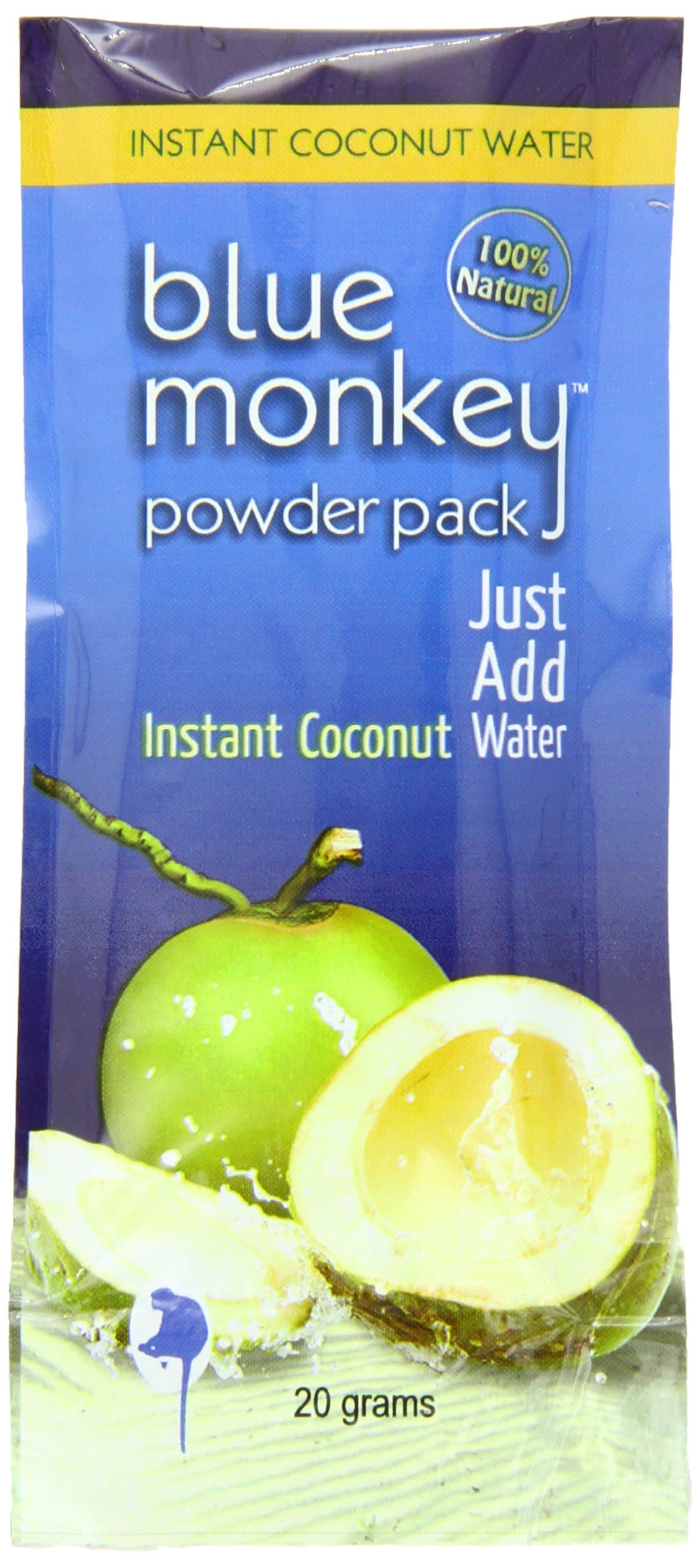 Blue Monkey Instant Coconut Powder Mix, 200 Gram Package, 7.05 Ounce