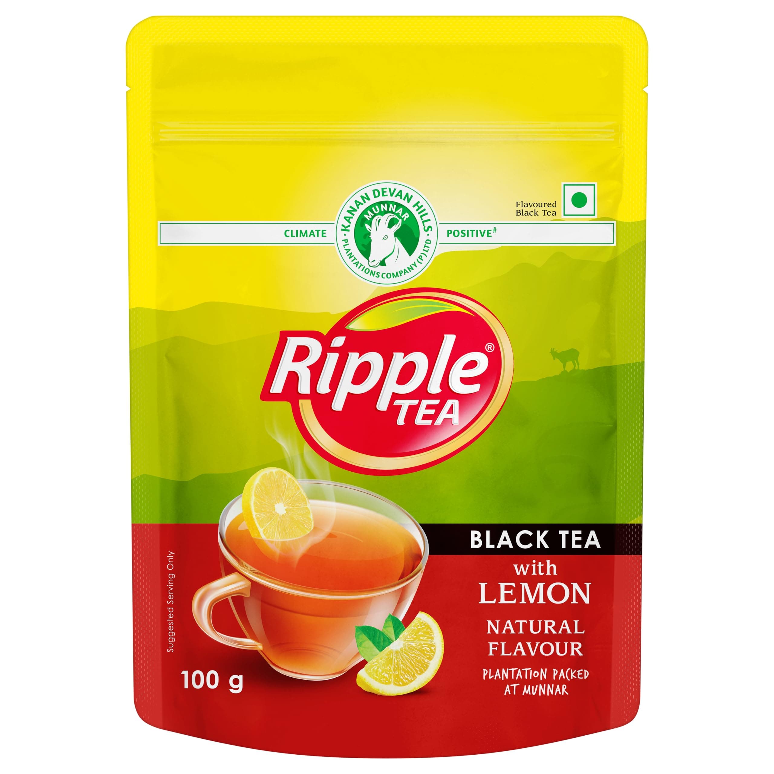 Ripple Black Tea with Natural Lemon - 100gm