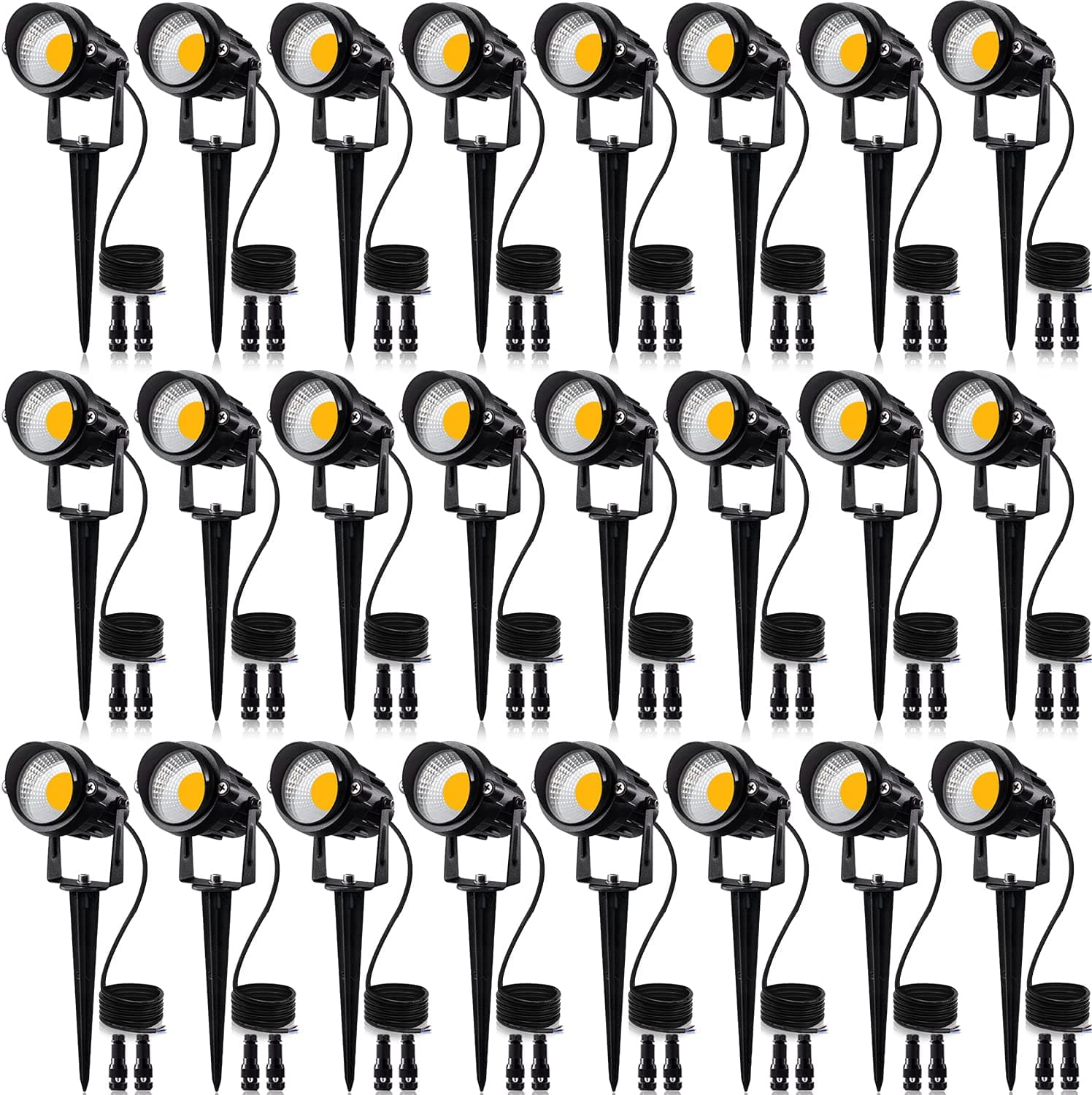 LED Landscape Lights (24 Pack with Connector)