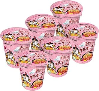 Burduck Fried Noodles, Cup Noodles, Carbo, Set of 6, 2.8 oz (80 g) x 6 Packs