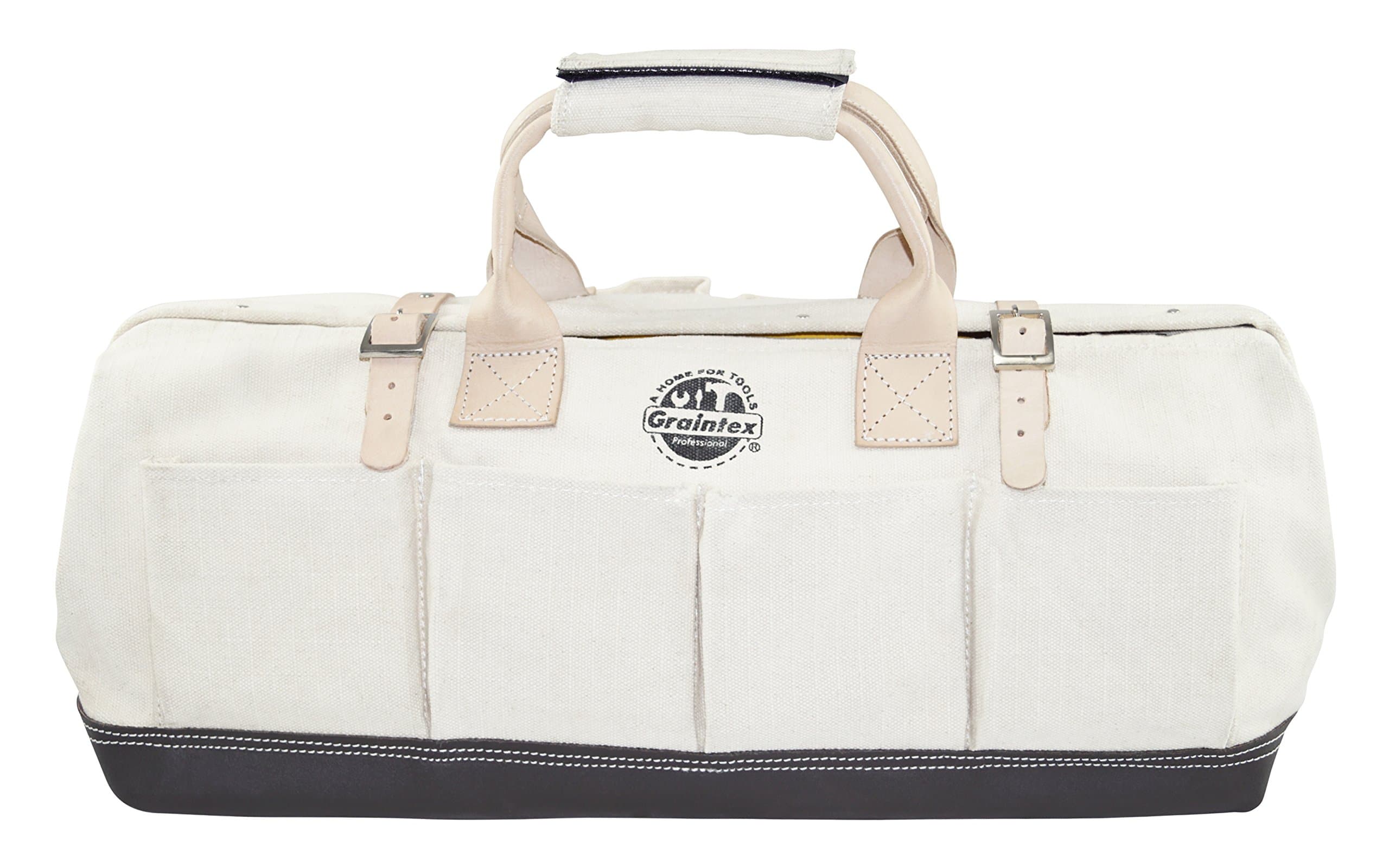 Graintex CB2153 Mason's Canvas Bag 24" with Leather Bottom