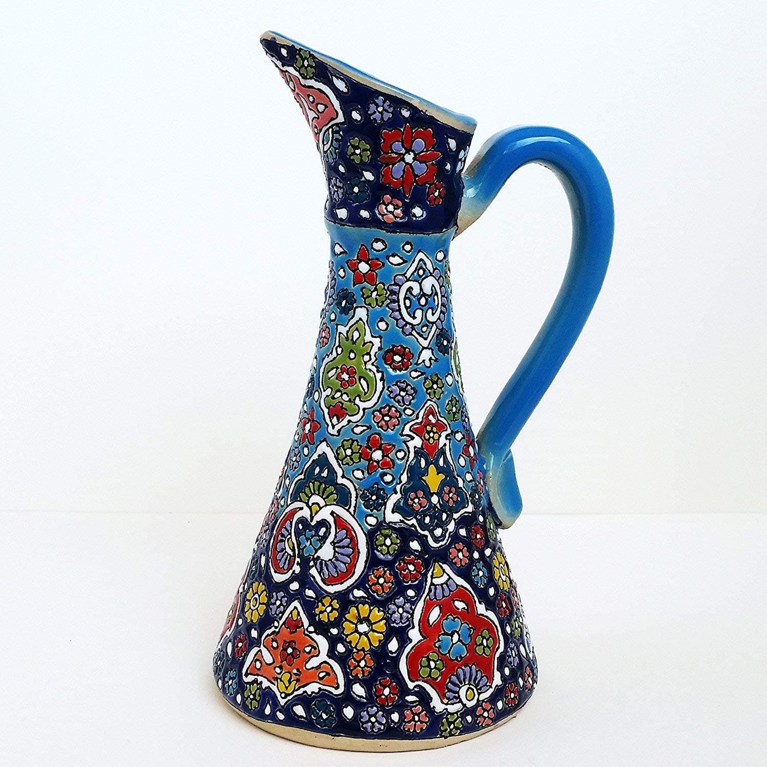 ArioCraft Handmade Decorative Ceramic Pitcher, Pottery Home Decor