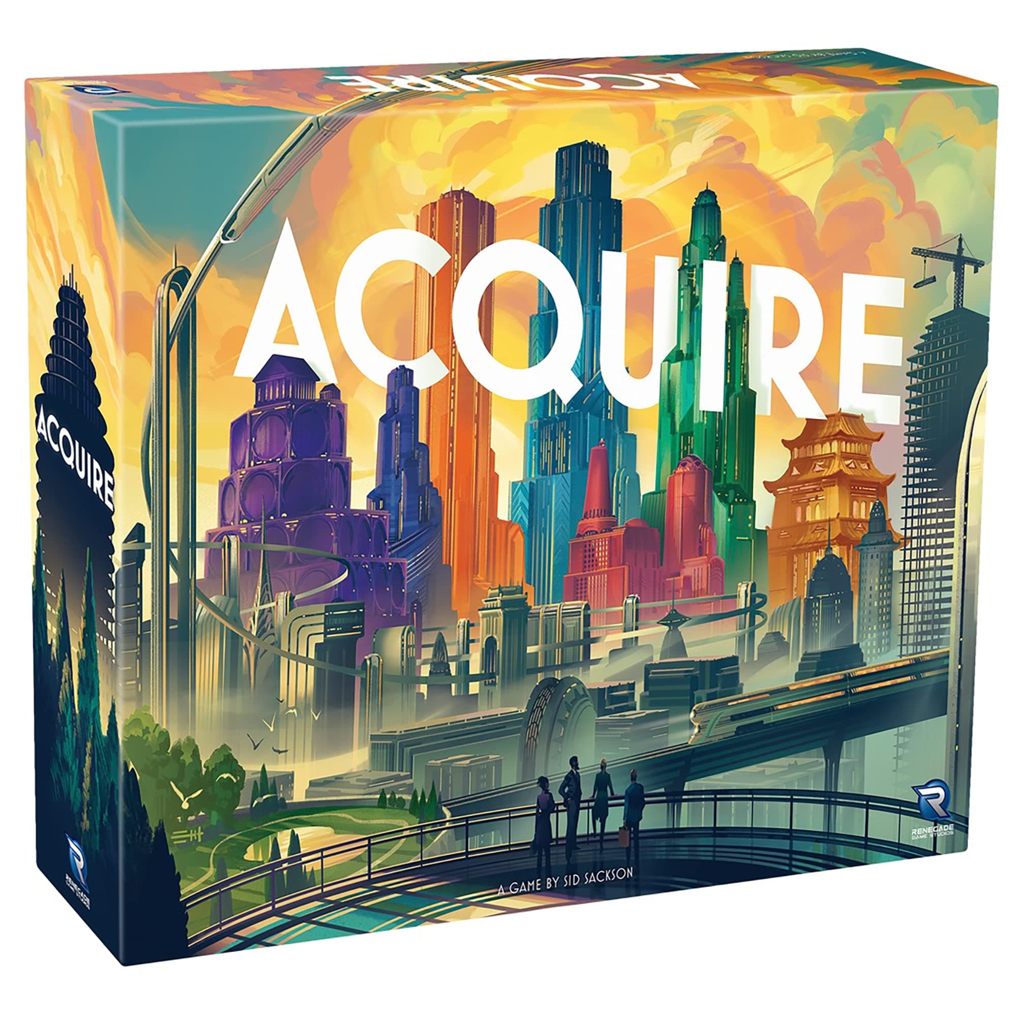 Renegade Game Studios | Acquire |Strategy Board Game For 2-6 Players, Ages 12+ With 2 Play Modes, For Kids