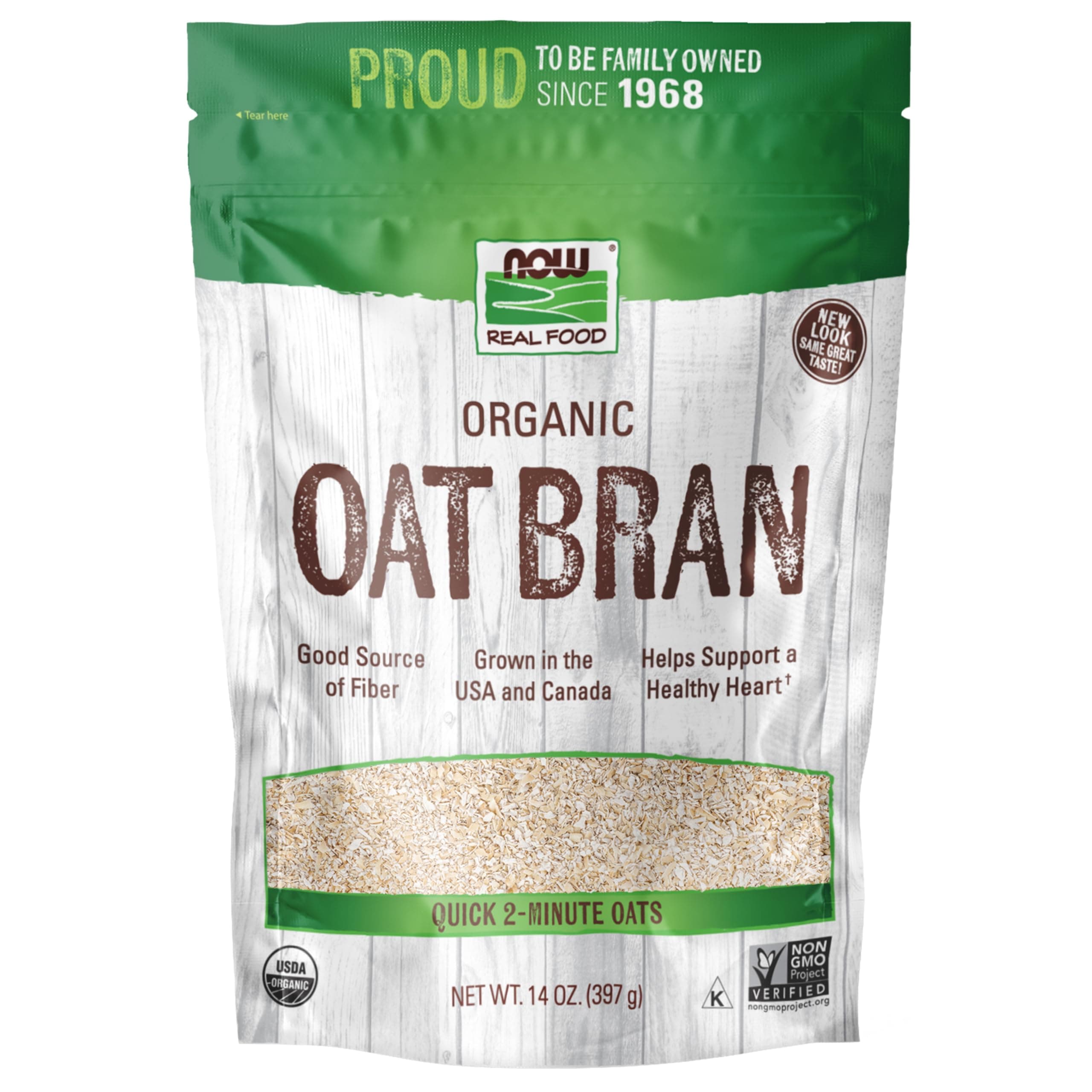 Natural Oat Bran - 14 oz