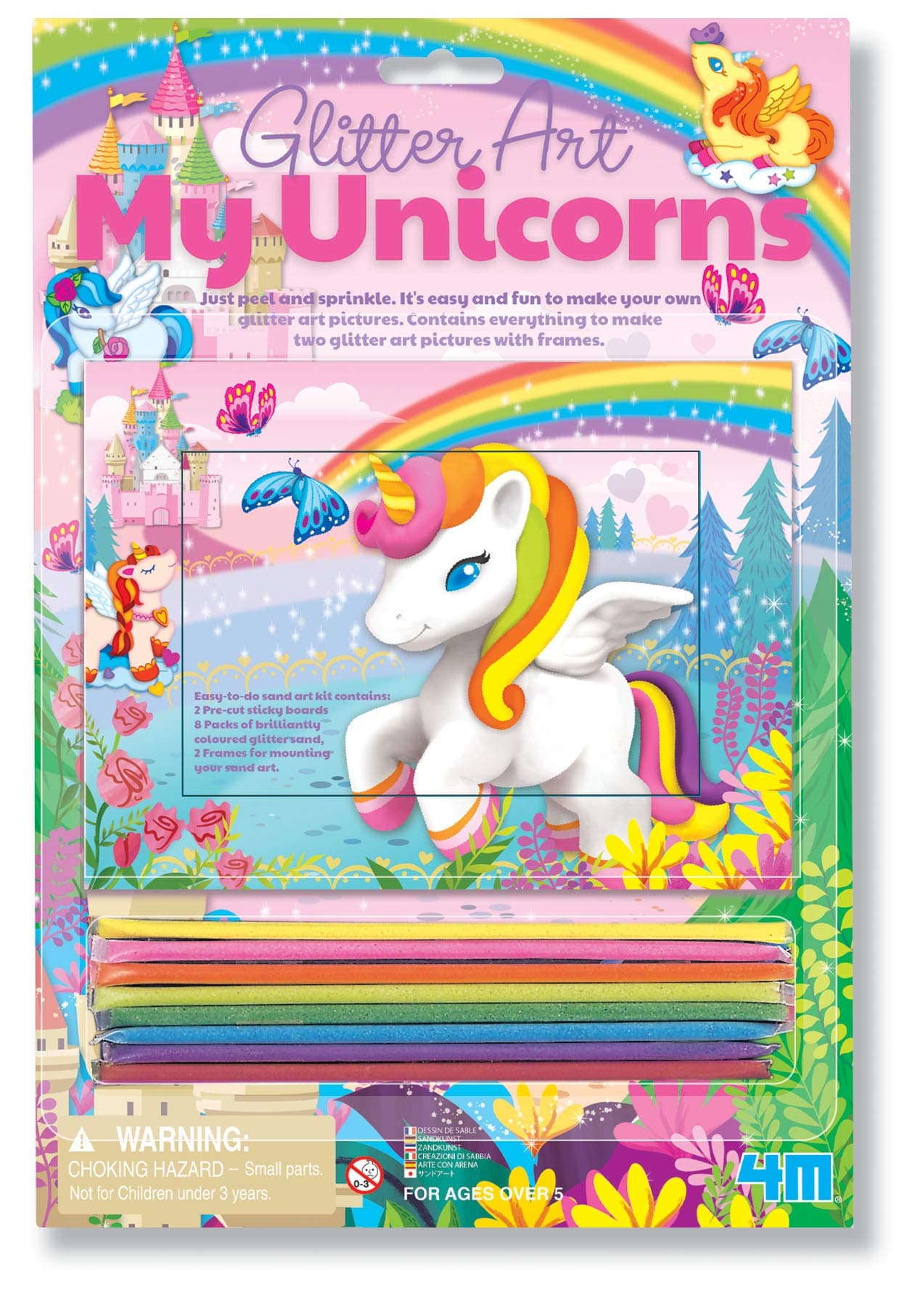 4M 404749 Unicorn Glitter Sand Art Unit, Multi Colour