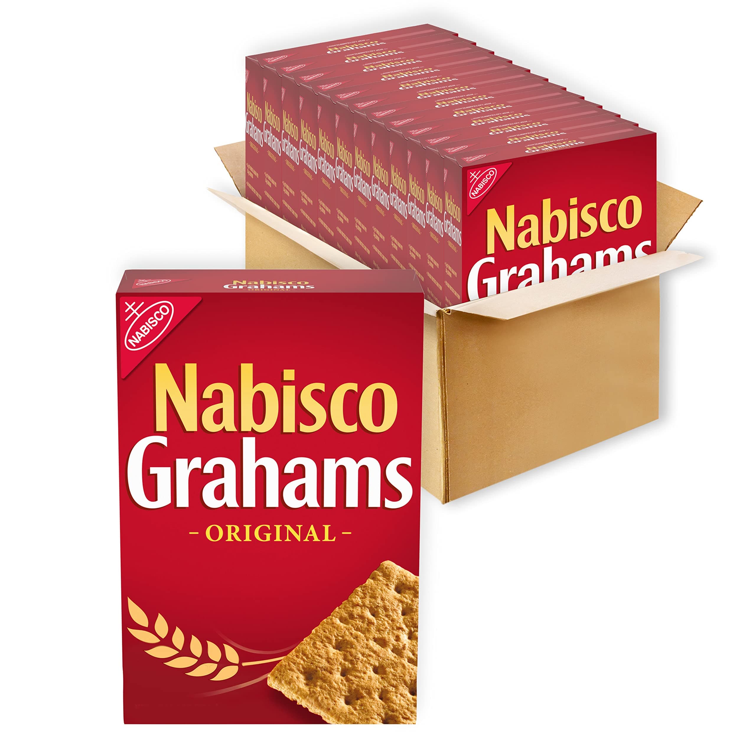 GRAHAMS Original Graham Crackers, 12 - 14.4 oz Boxes