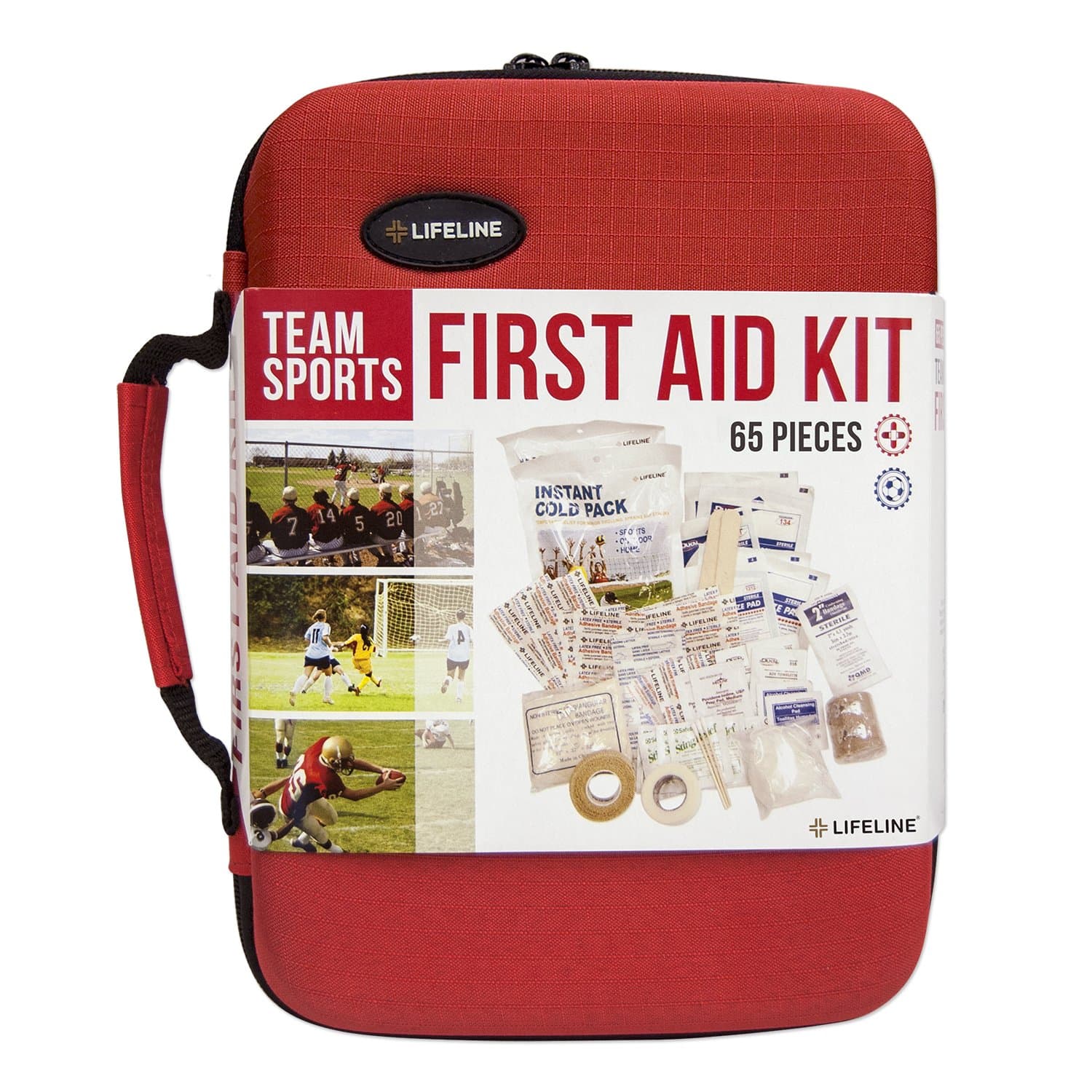 Team Sport First Aid and Safety Kit, Stocked with Essential First aid Components for Emergencies Resulting from Outdoor and Team Sports Activities