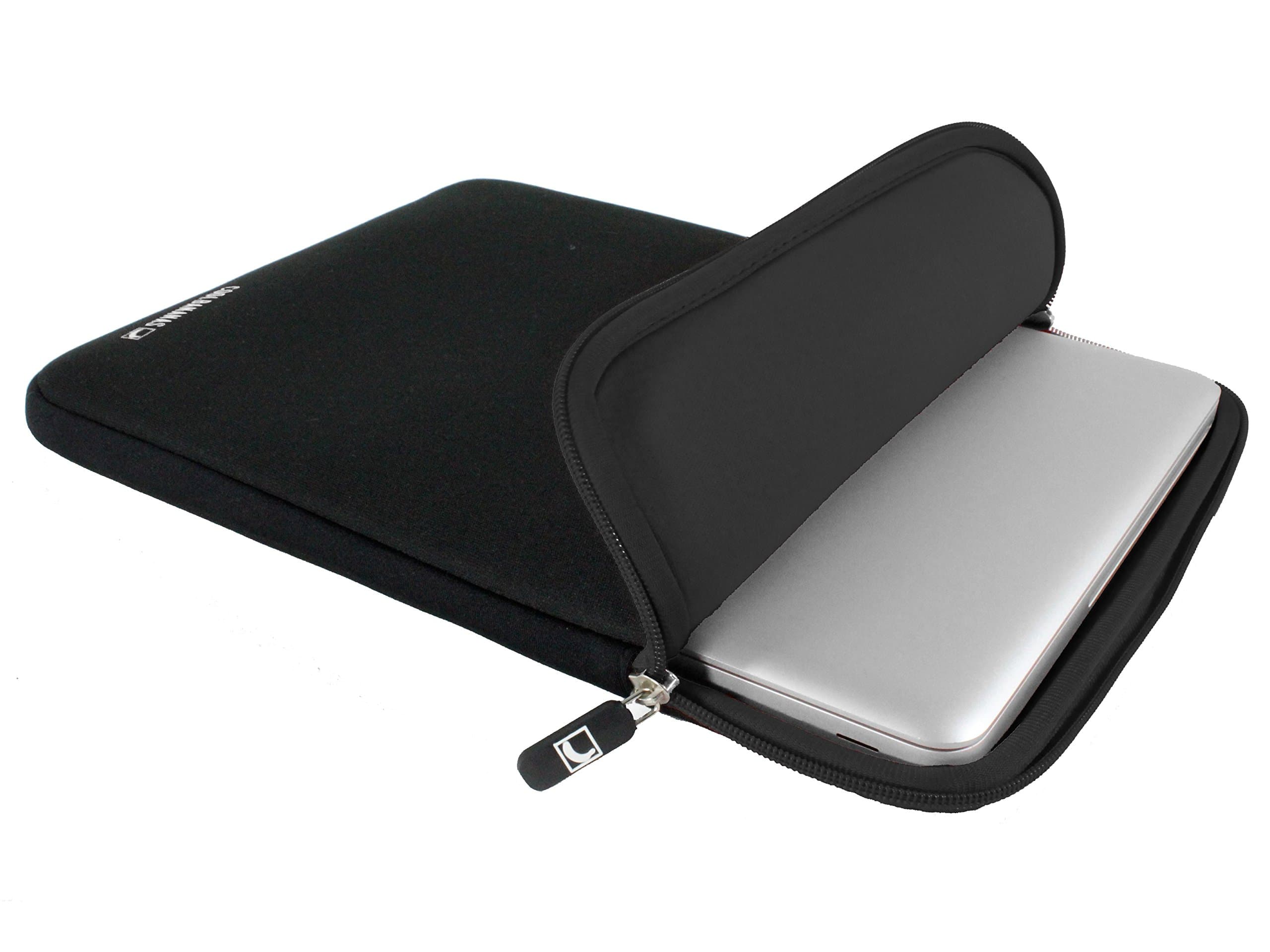 COOL BANANAS ShockProof Sleeve | Bag | Case with strong nylon and memory-foam-effect for best protection | perfectly fitted for Apple MacBook Pro Retina 15 inch | Color black