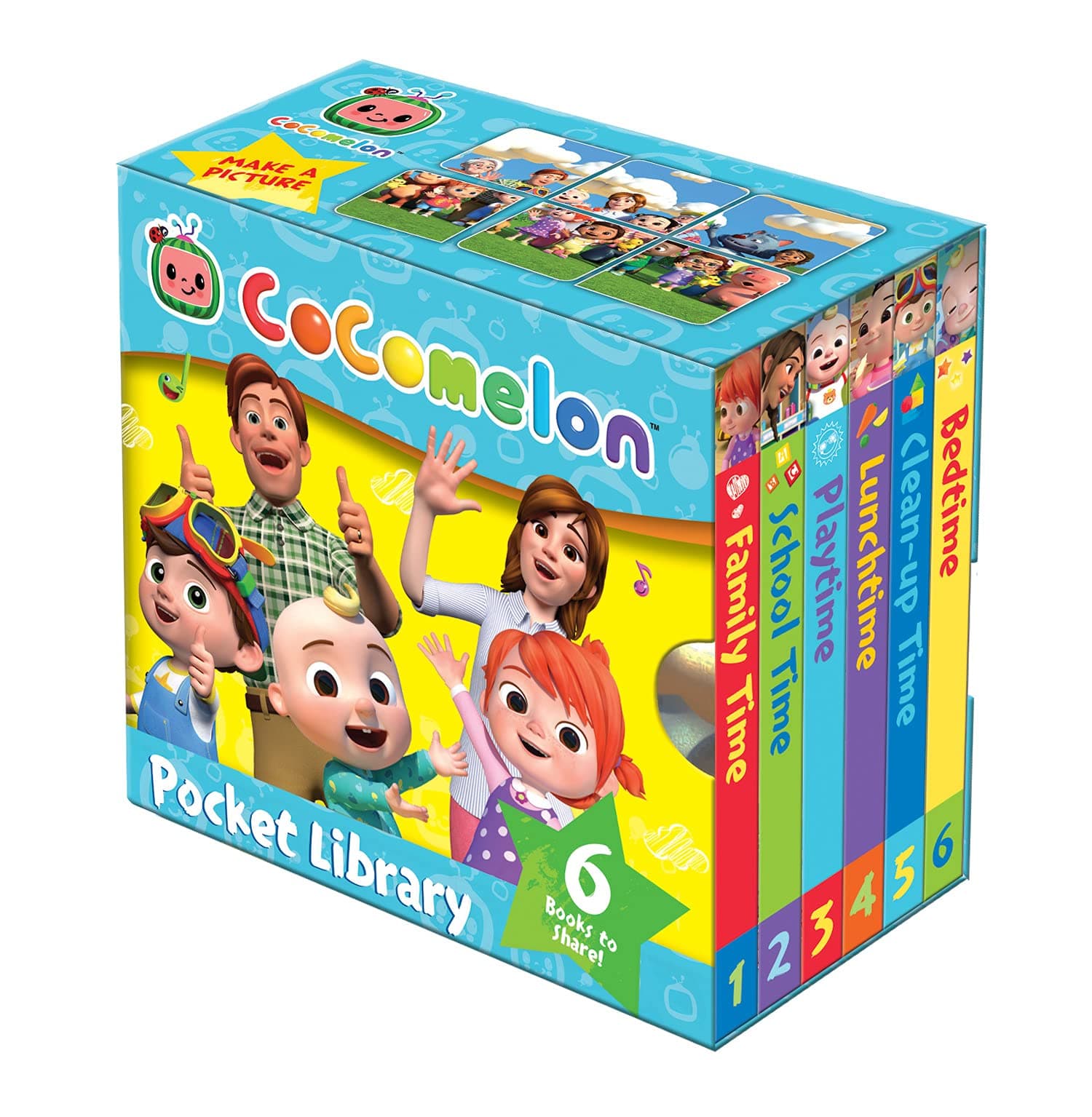 COCOMELON POCKET LIBRARY 6 BOOKS TO SHARE