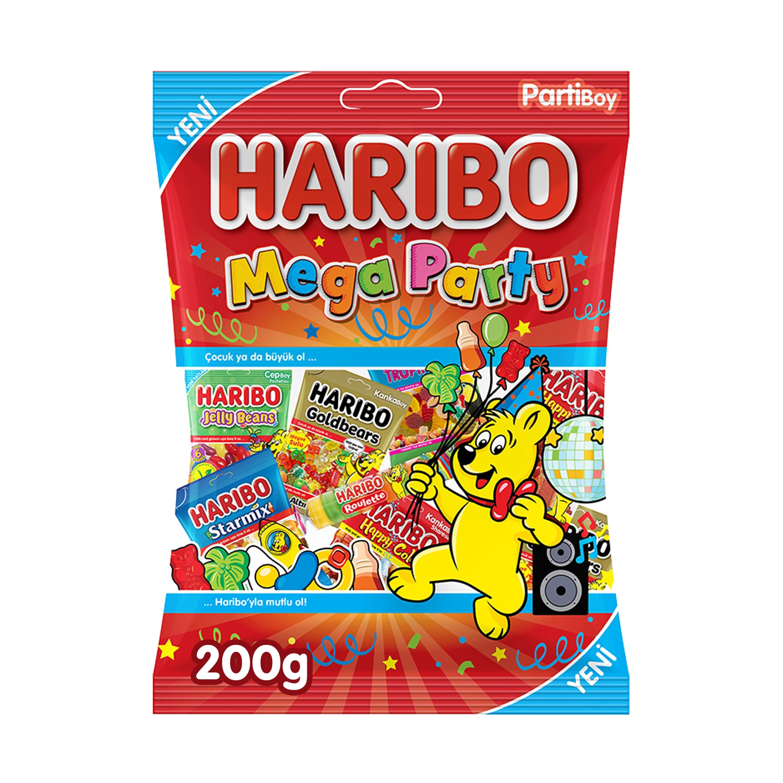 Haribo Jelly Mega Party Size, 200g