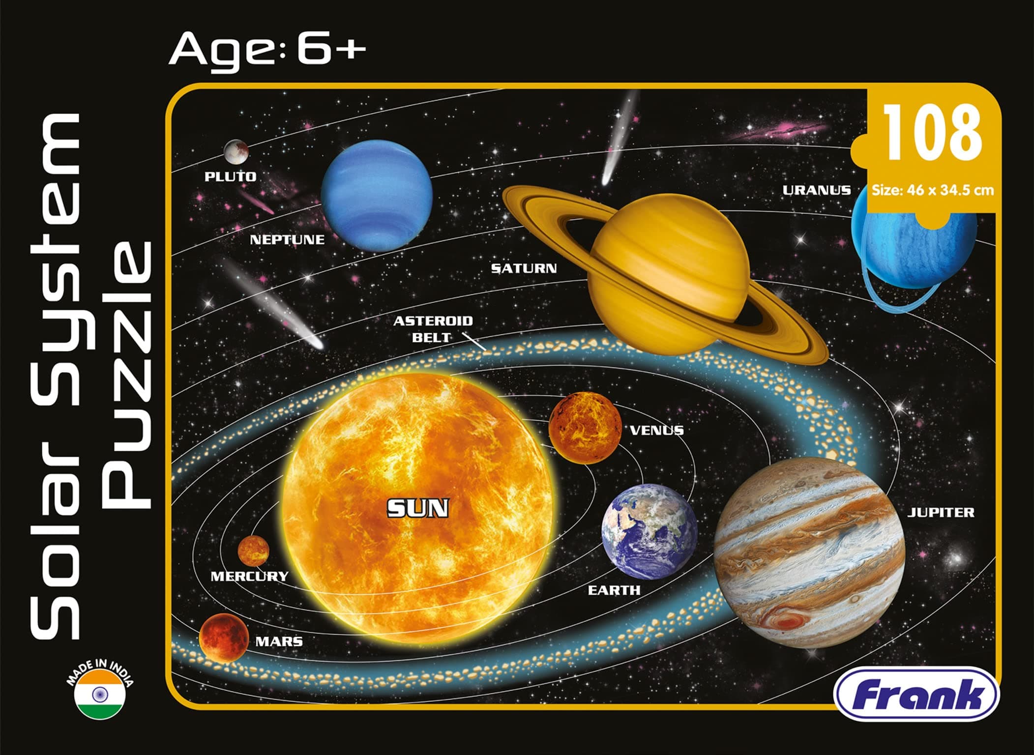 Frank Solar System Outer Space Puzzle For 6 Year Old Kids and Above (Multicolor, Pack of 1)