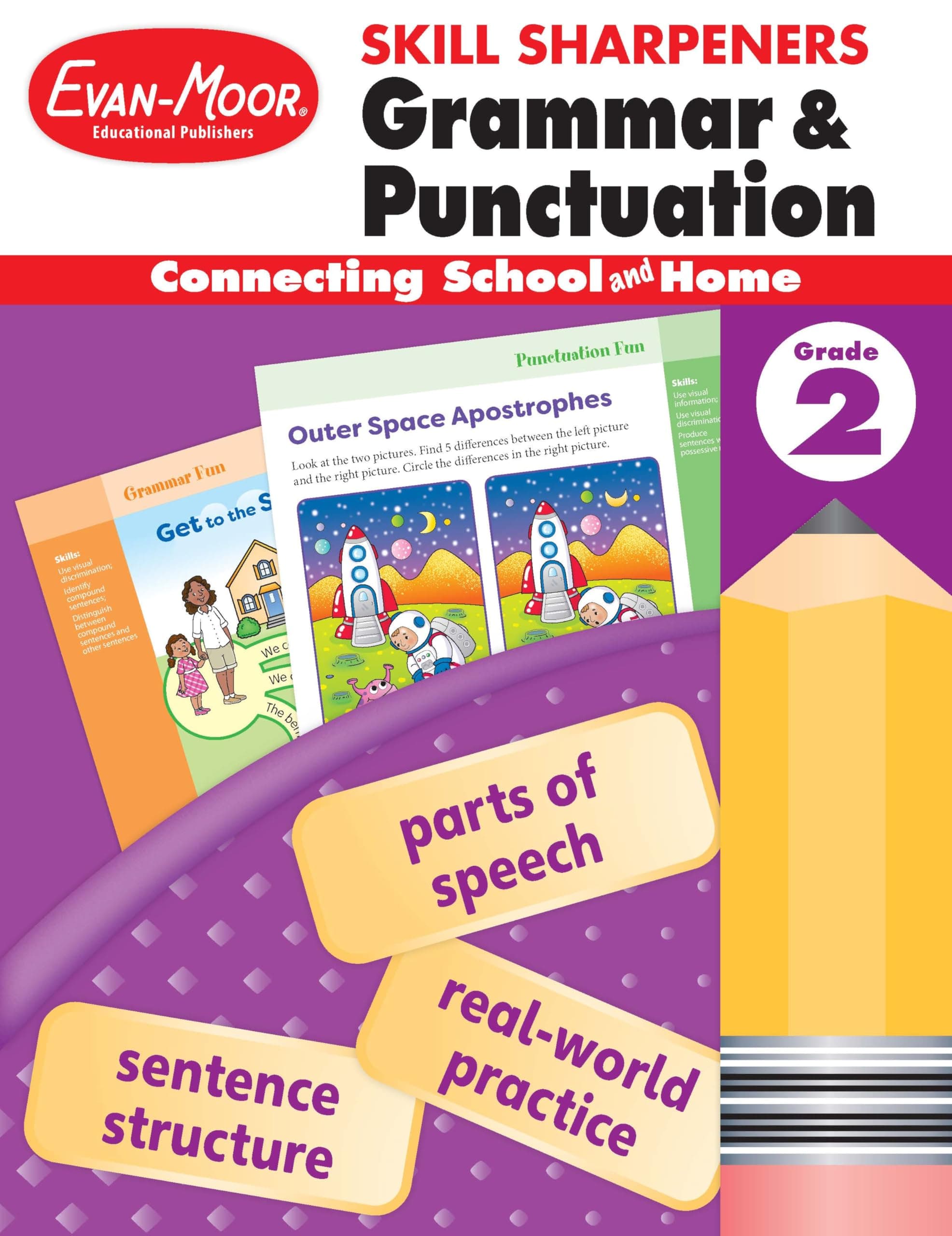 Skill Sharpeners Grammar and Punctuation, Grade 2