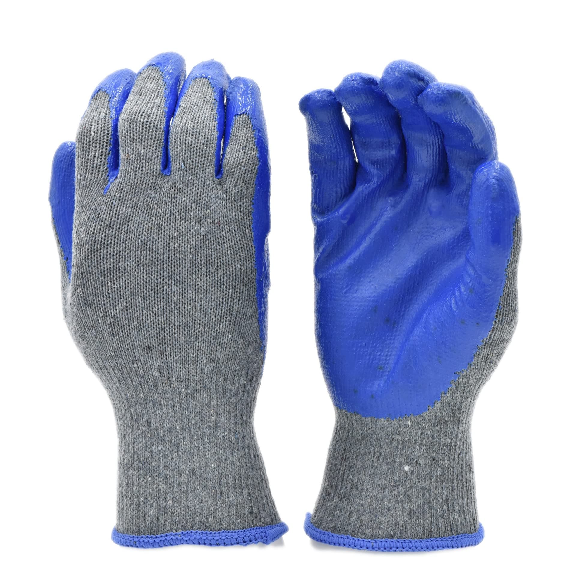 G & F Products 3108-10 String Knit Palm, Latex Dipped Work Gloves, Nitrile Co...