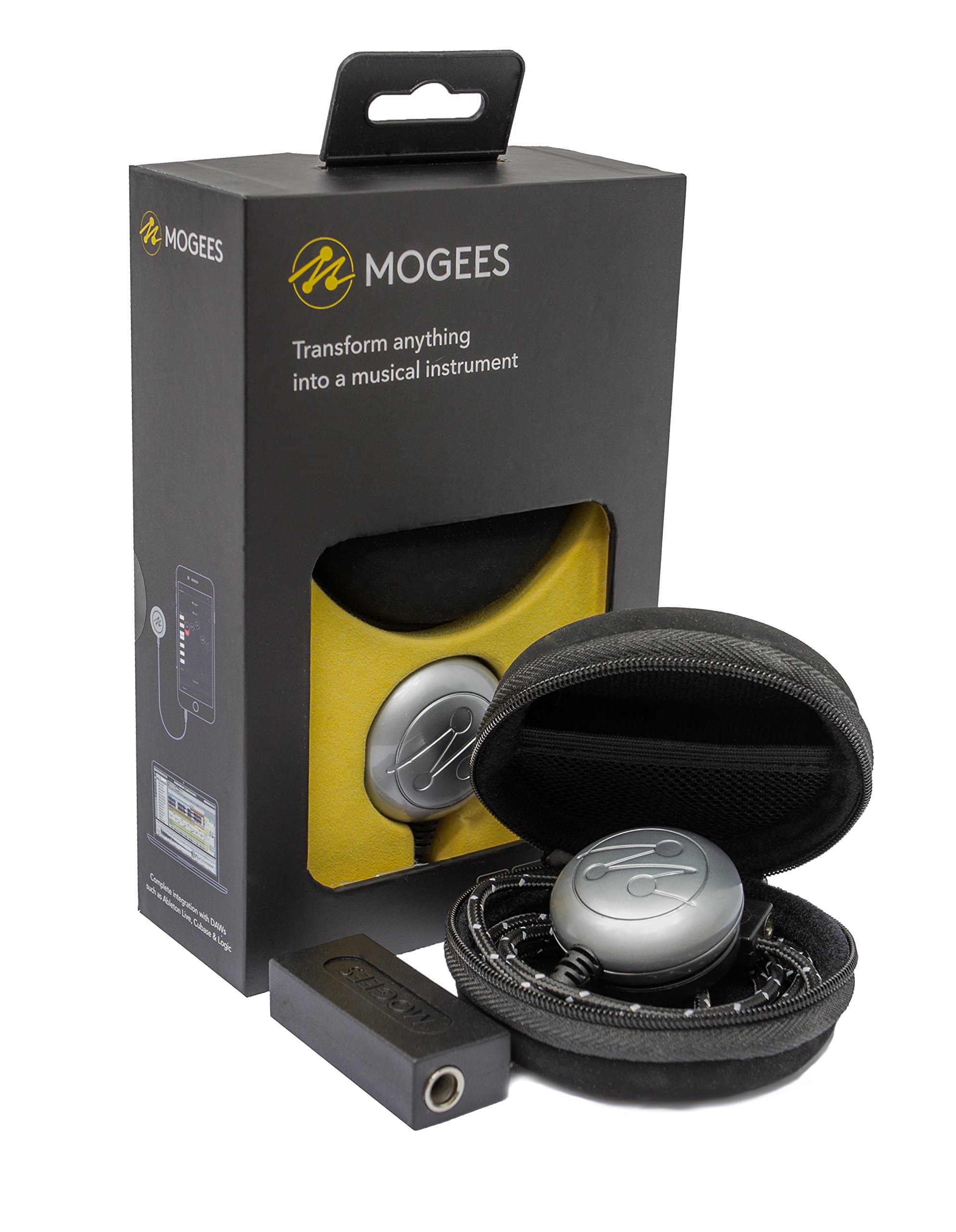 Mogees Pro Sensor, including Apps for iOS and Plugin for Mac