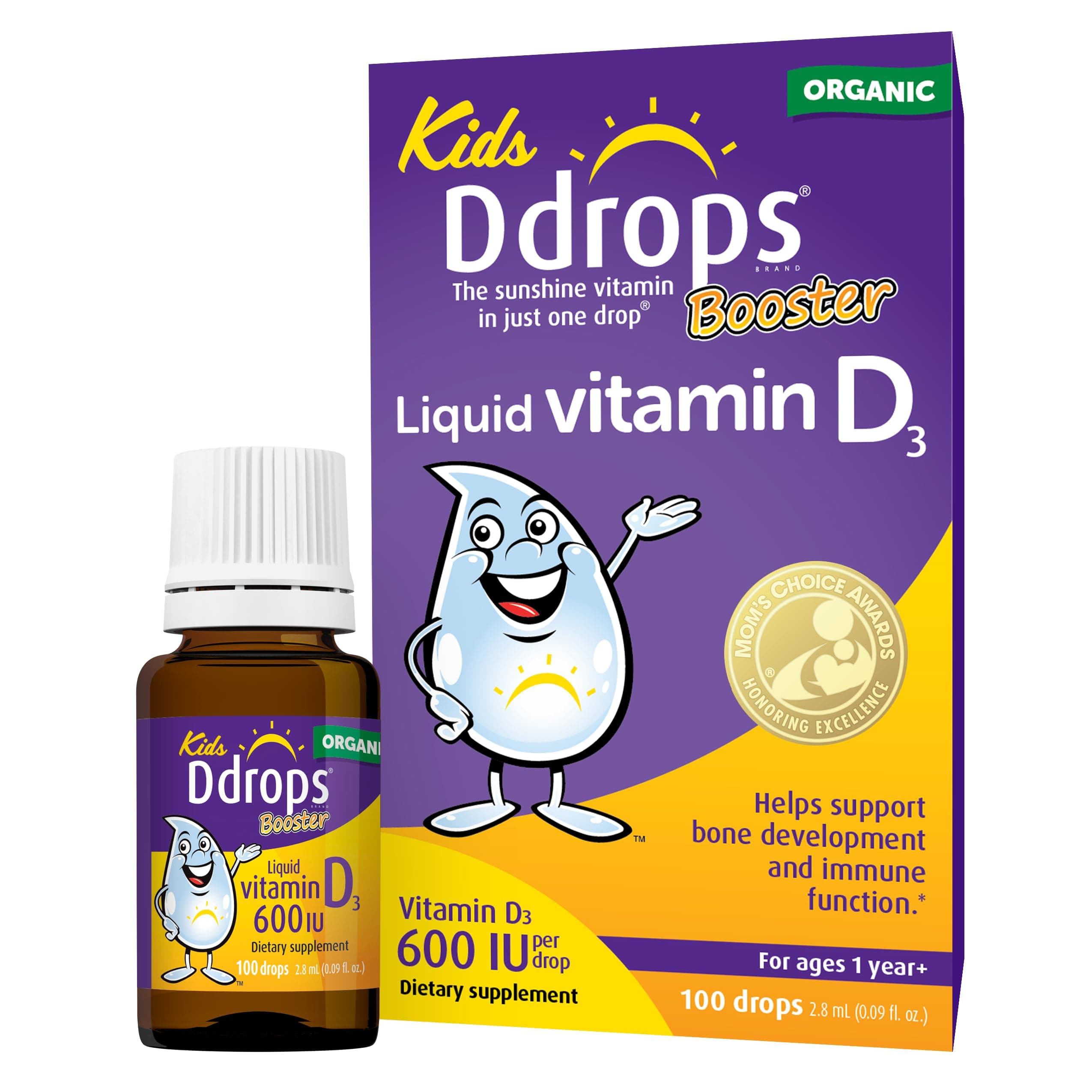 Ddrops Booster 600 IU Drops, 100 Drops